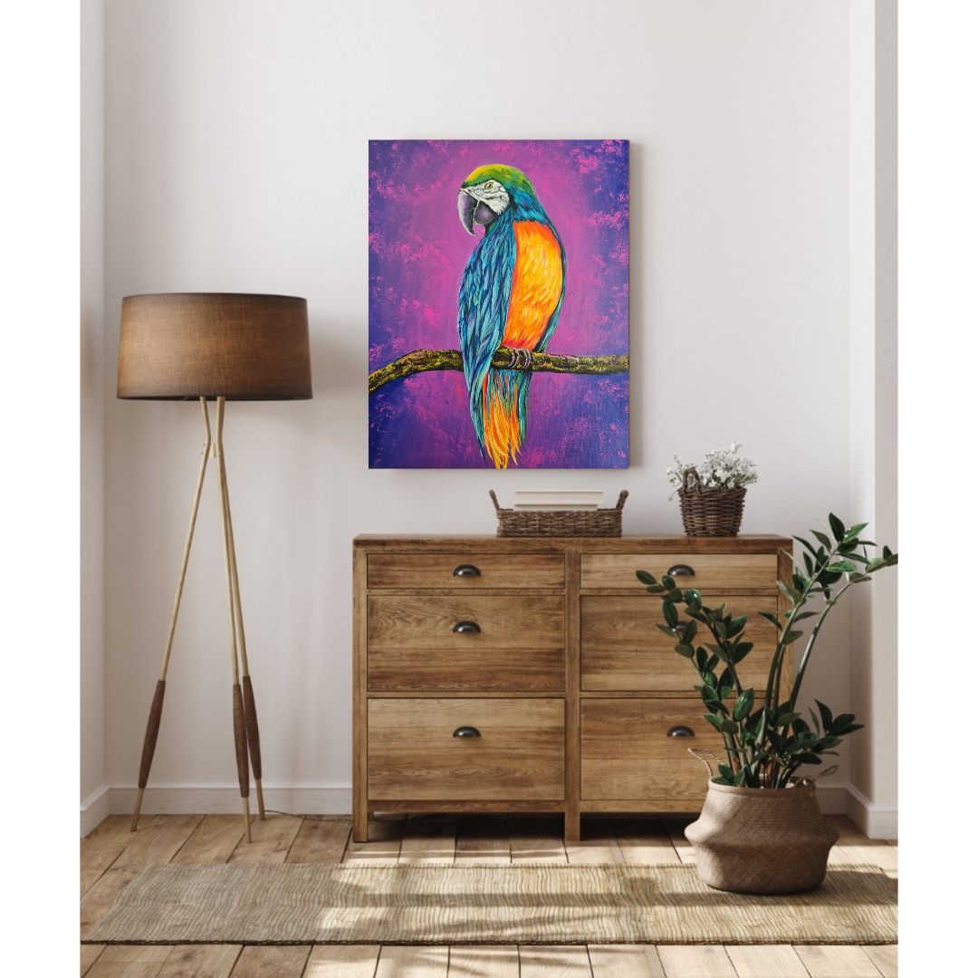 Colorful Parrot Art