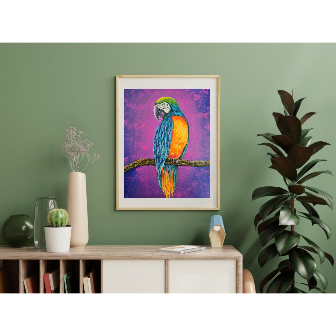 Colorful Parrot Art