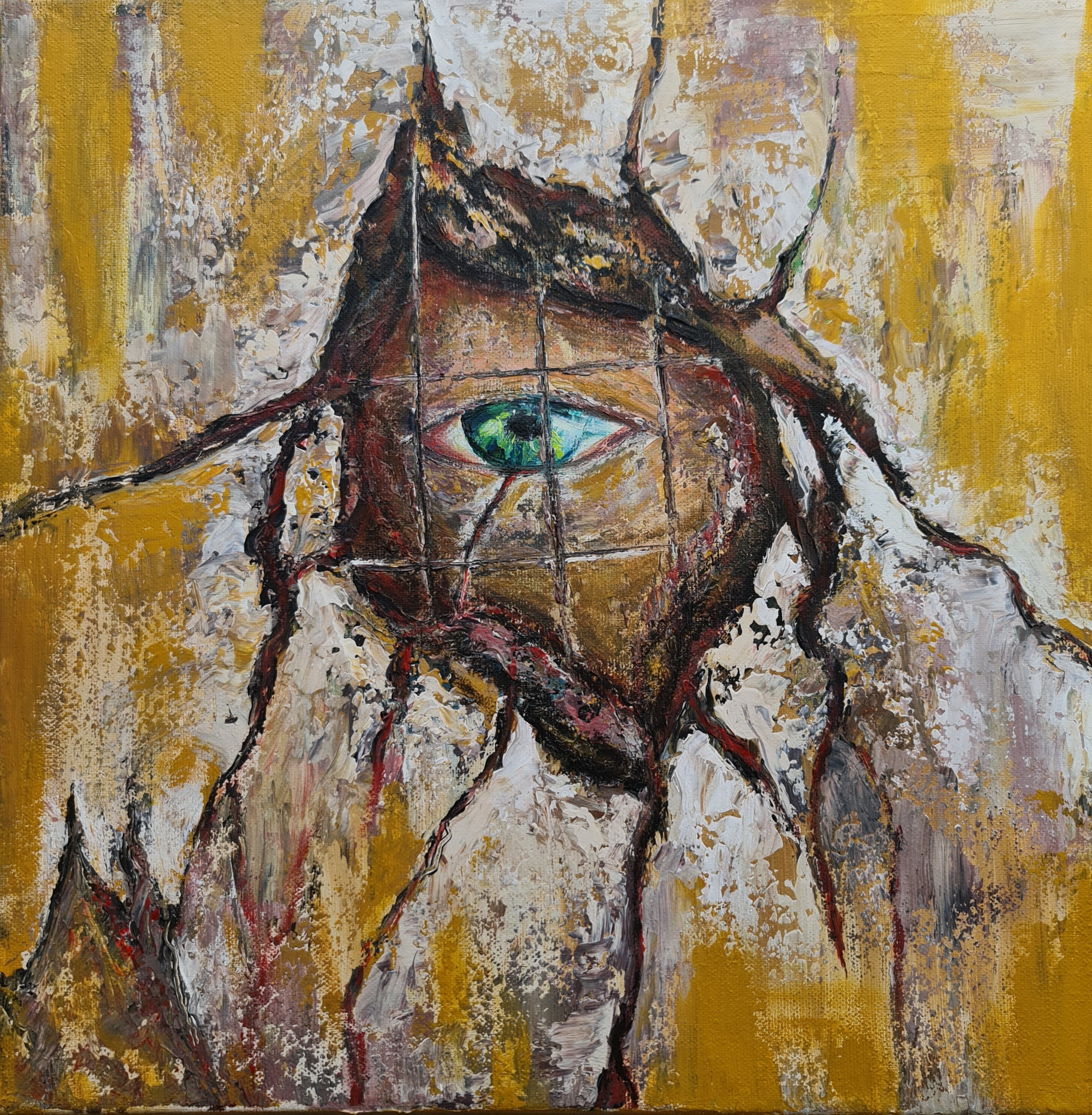 Abstract Eye Canvas Painting