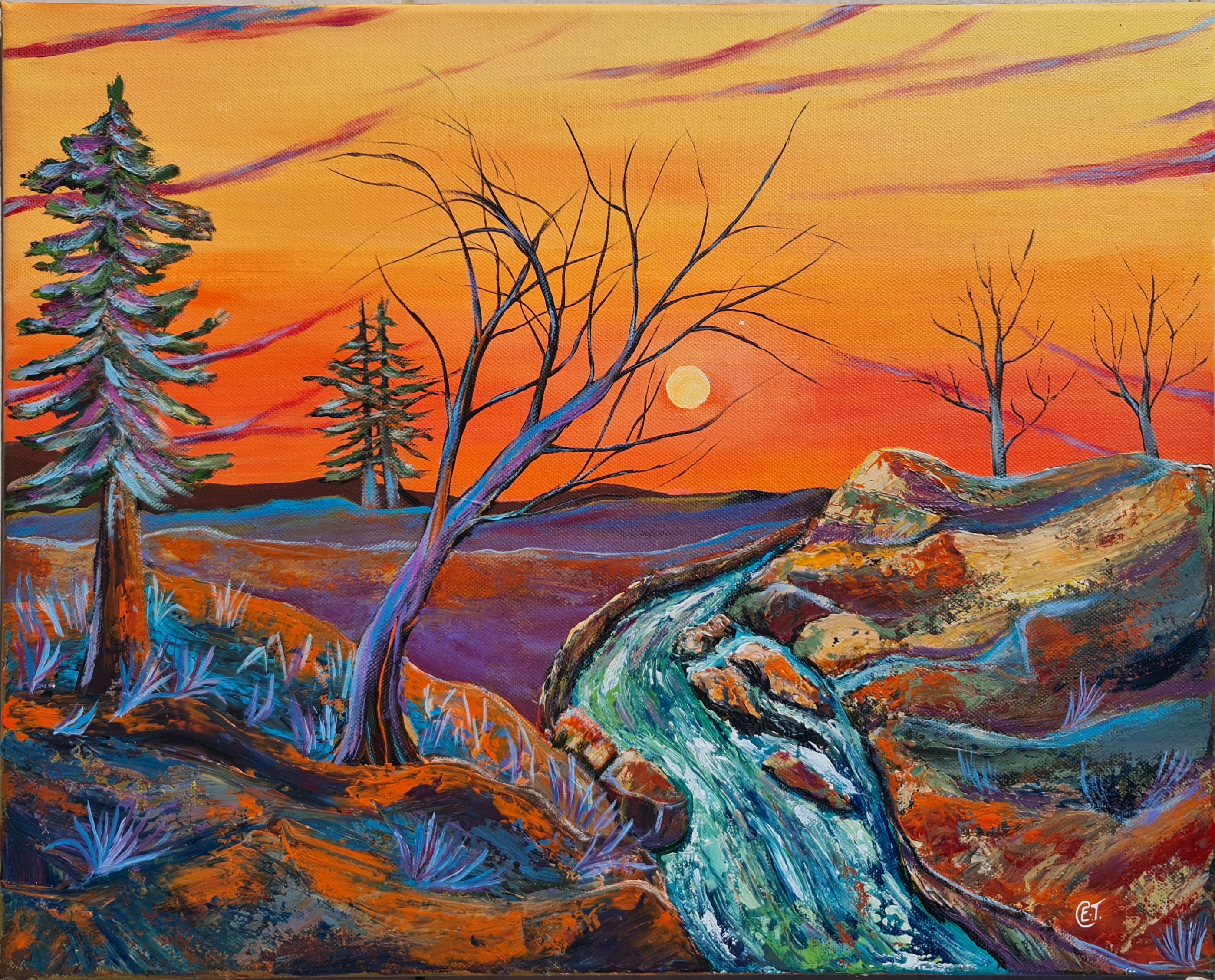 Let the river always flow and the sunshine shine
