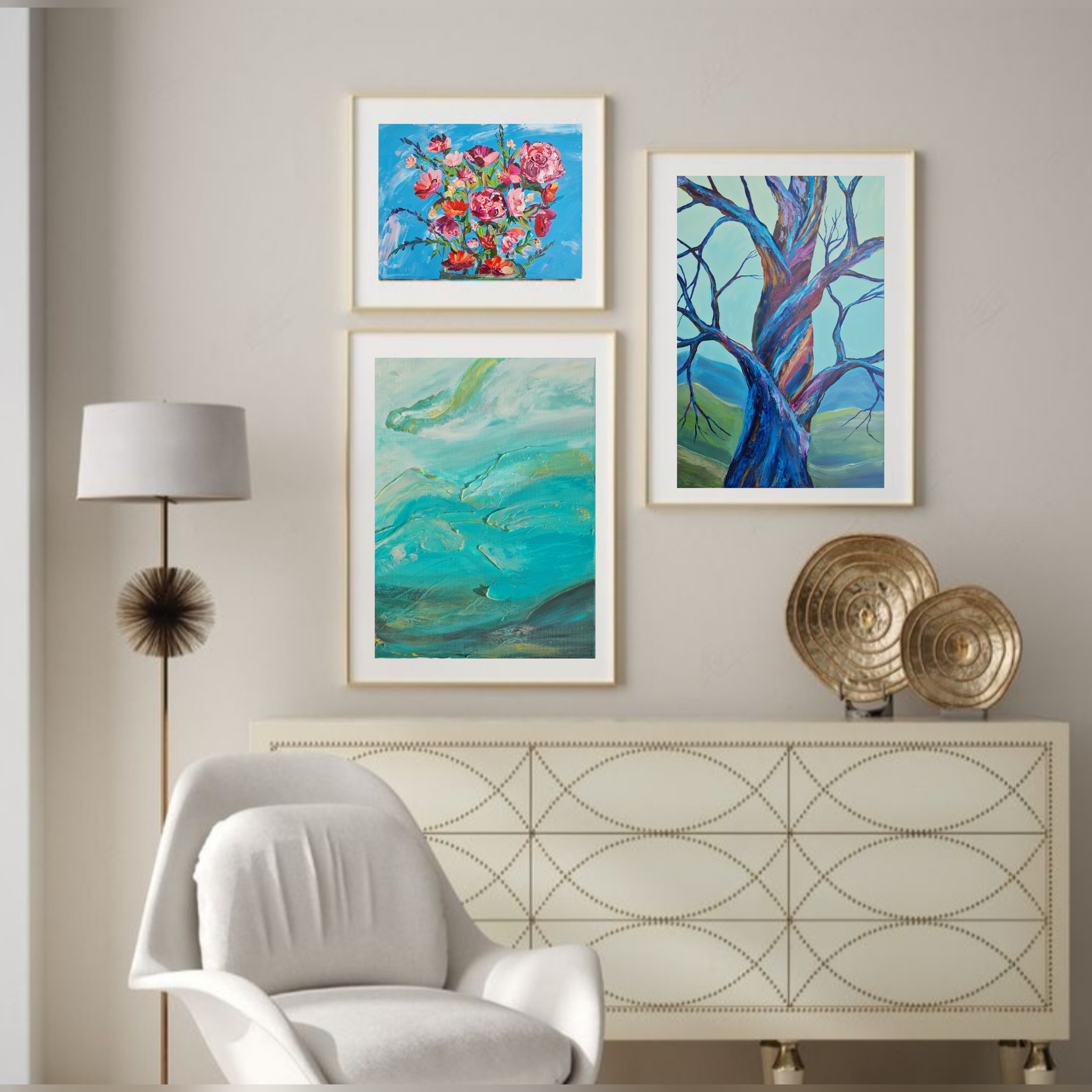 Abstract Tree Painting