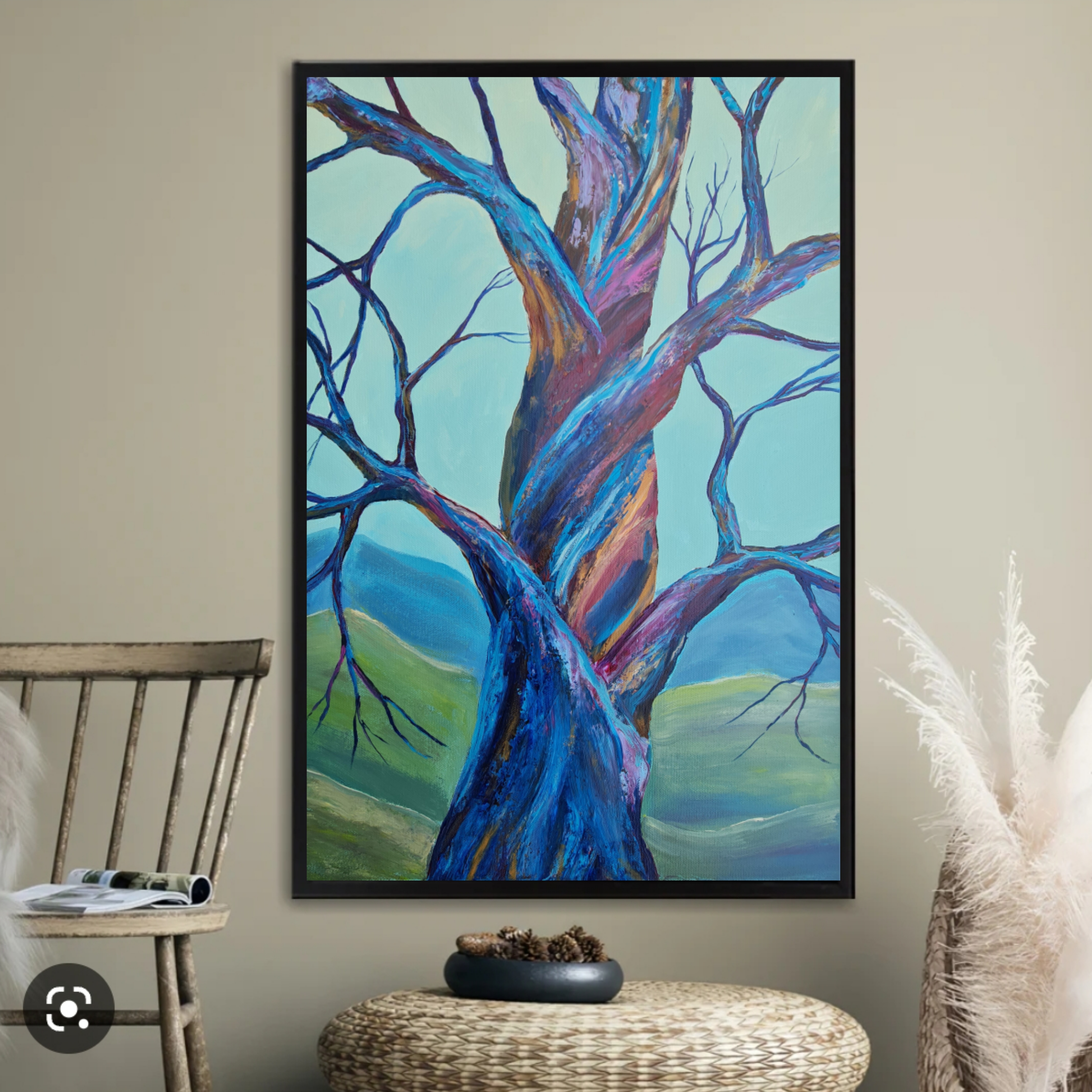 Abstract Tree Painting