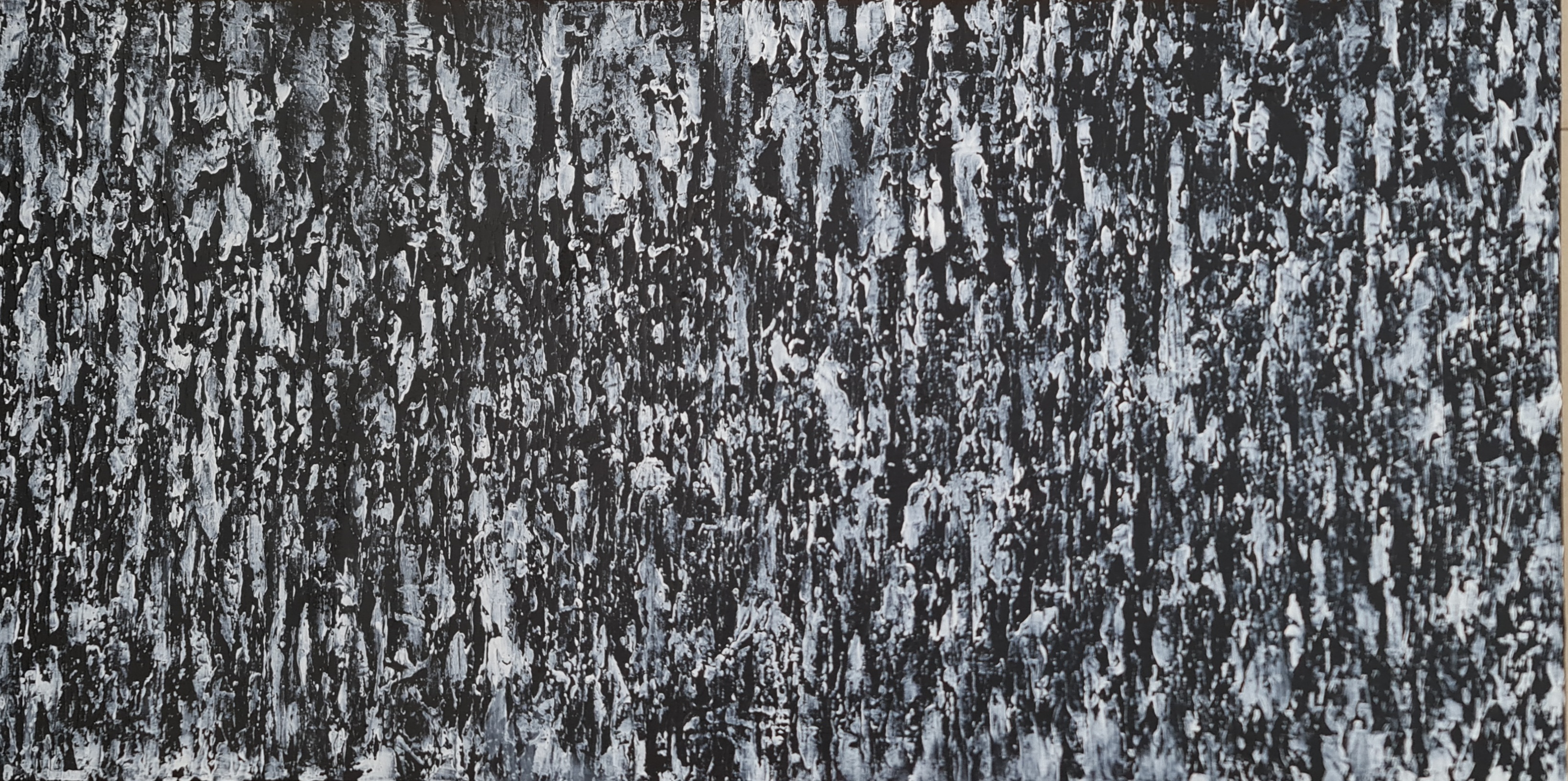 Abstract Black and White Painting