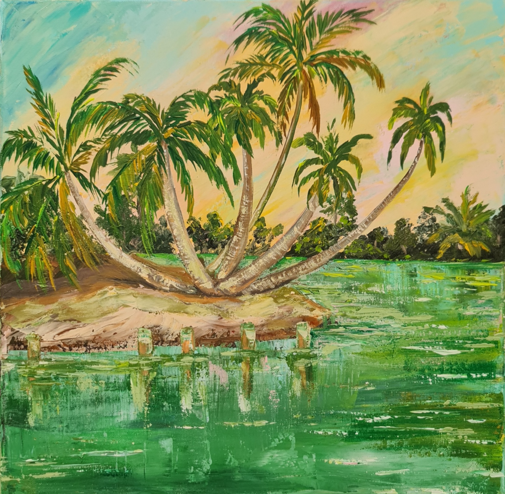 Tropical Island Painting