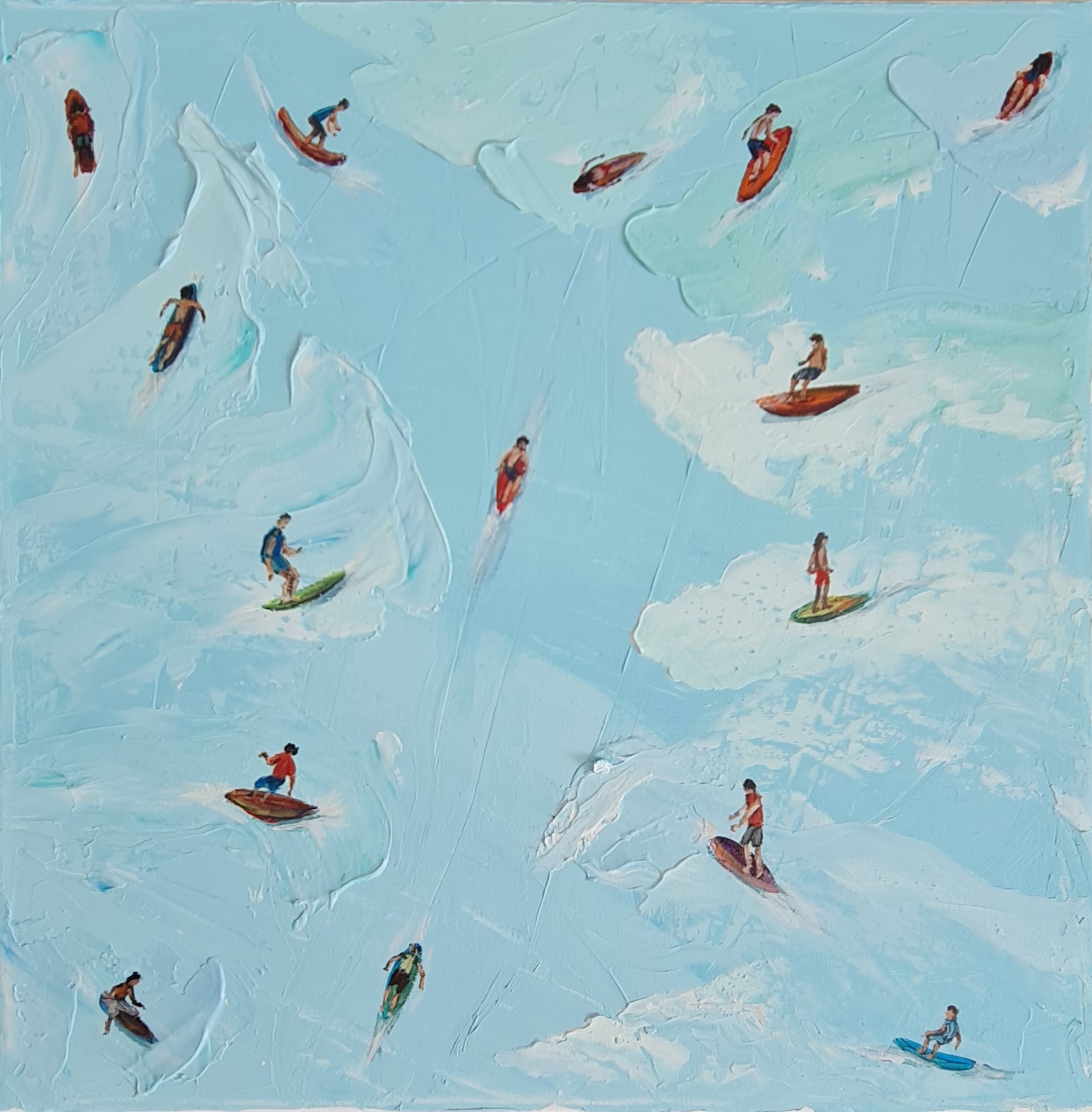 Surfer Art Painting