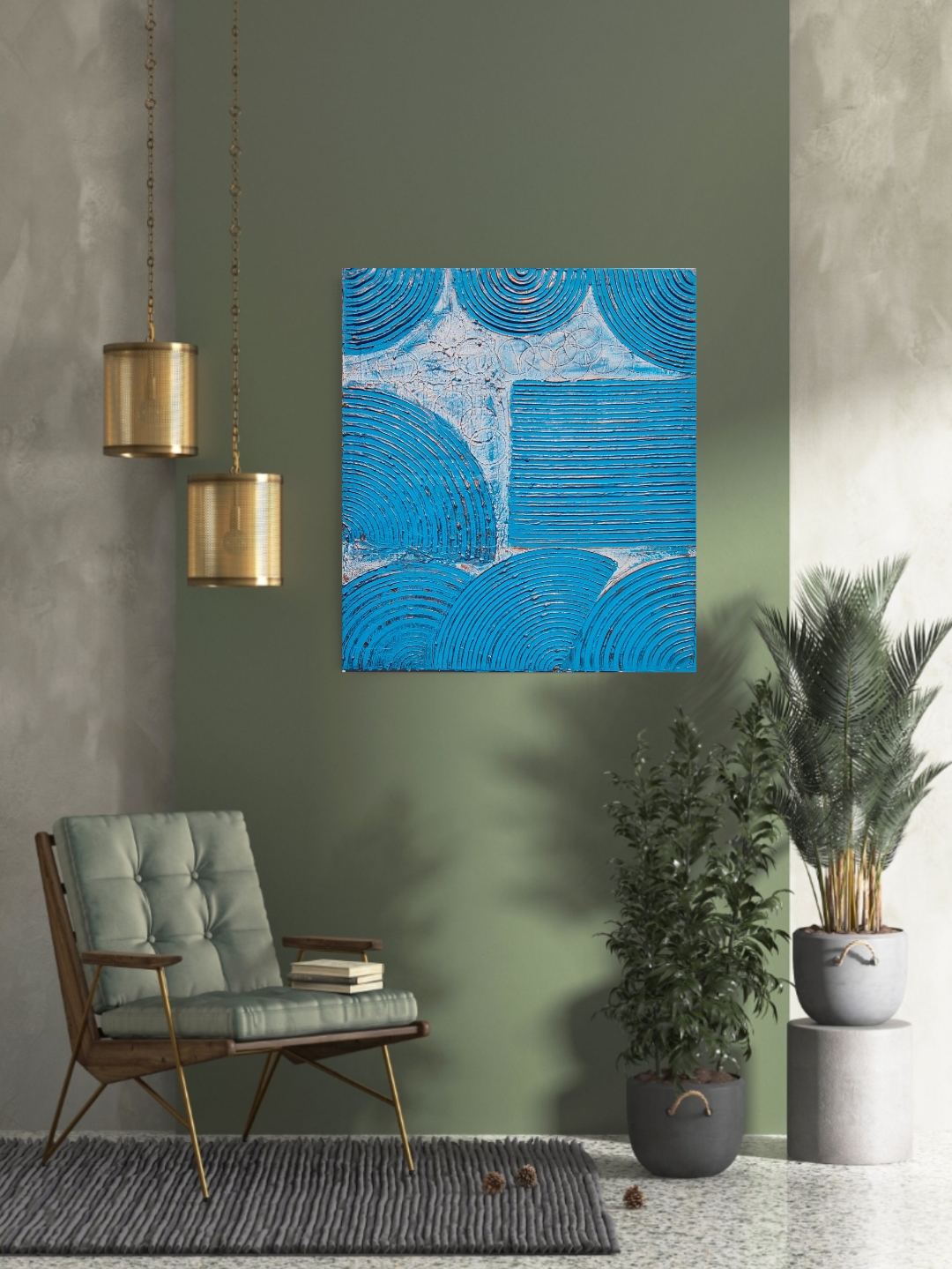 Abstract Blue Artwork