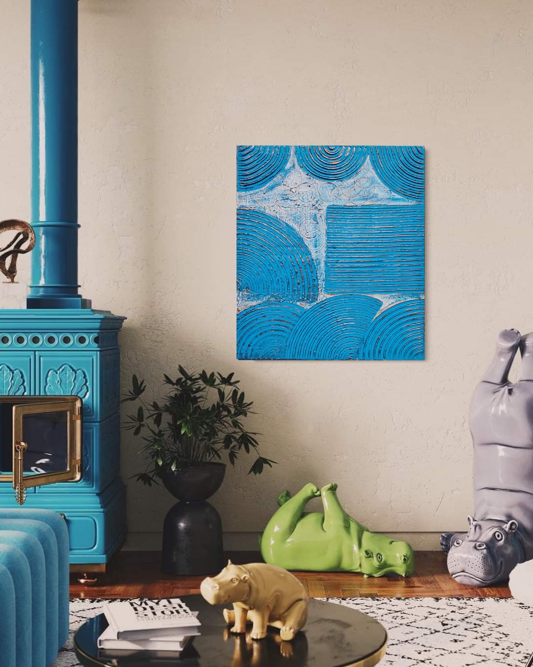 Abstract Blue Artwork
