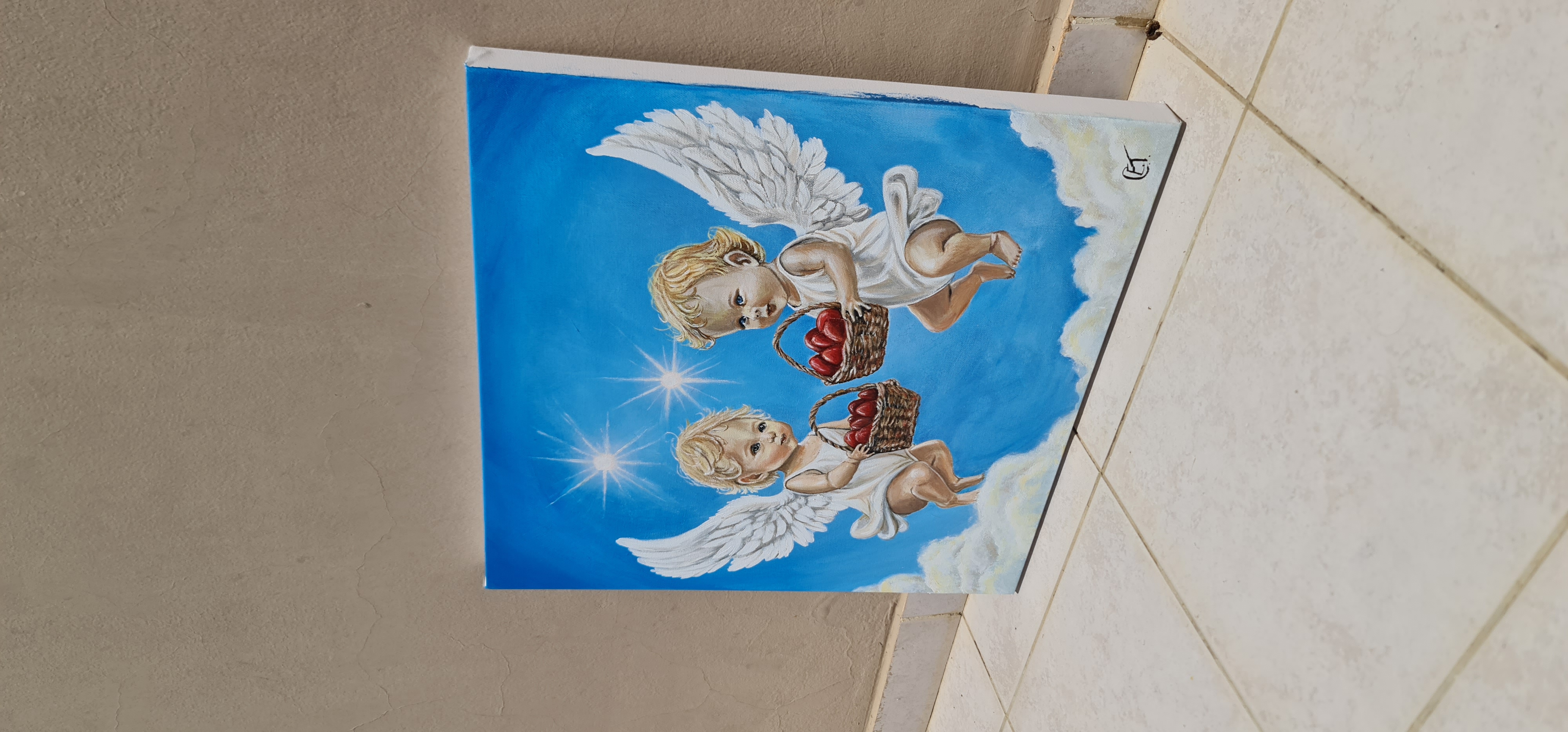 Cherubic Angel Painting
