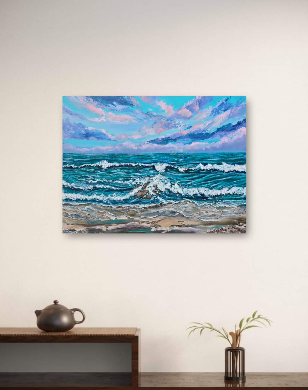 Seaside acrylics Painting "Tranquility "