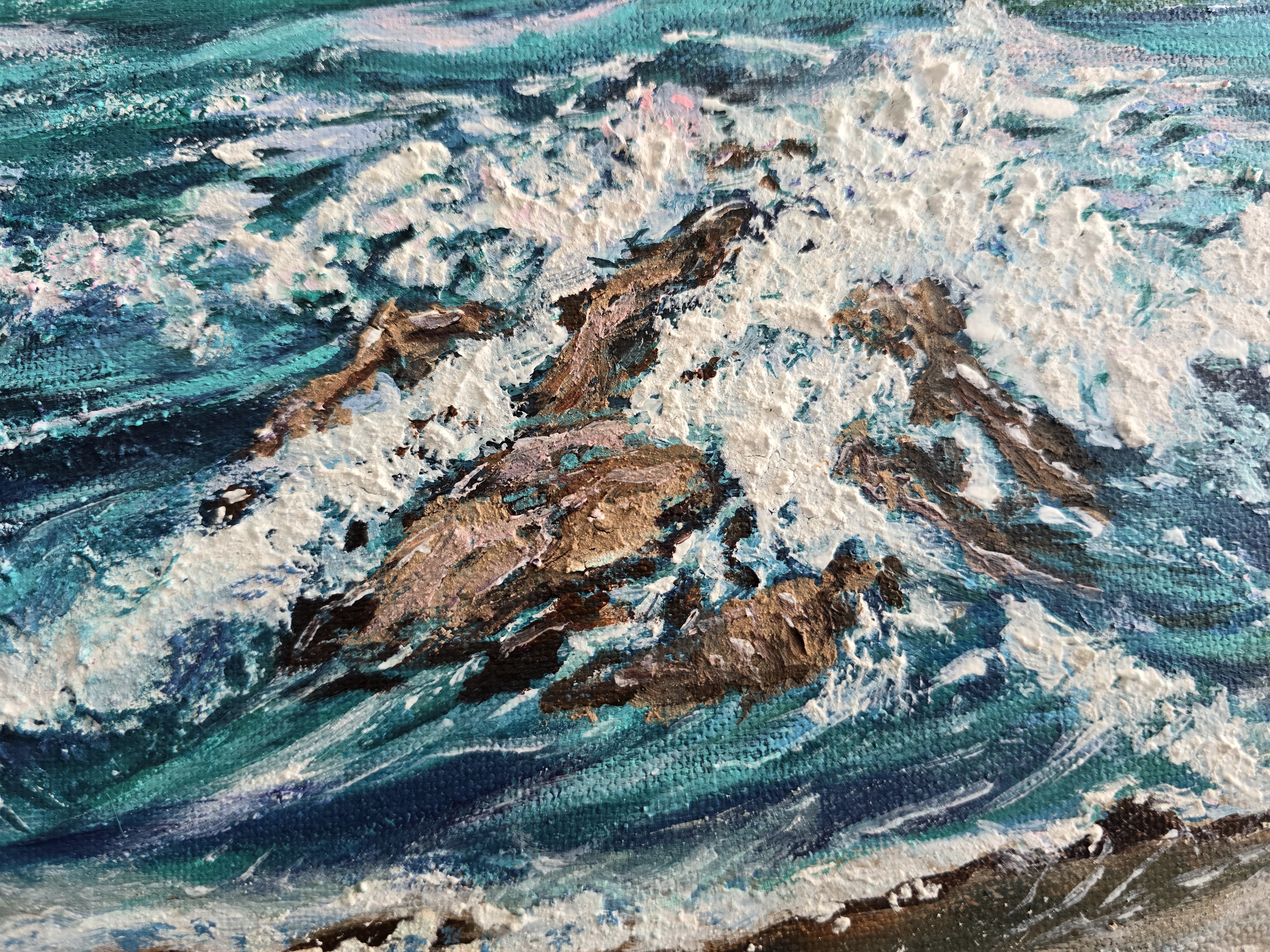 Seaside acrylics Painting "Tranquility "