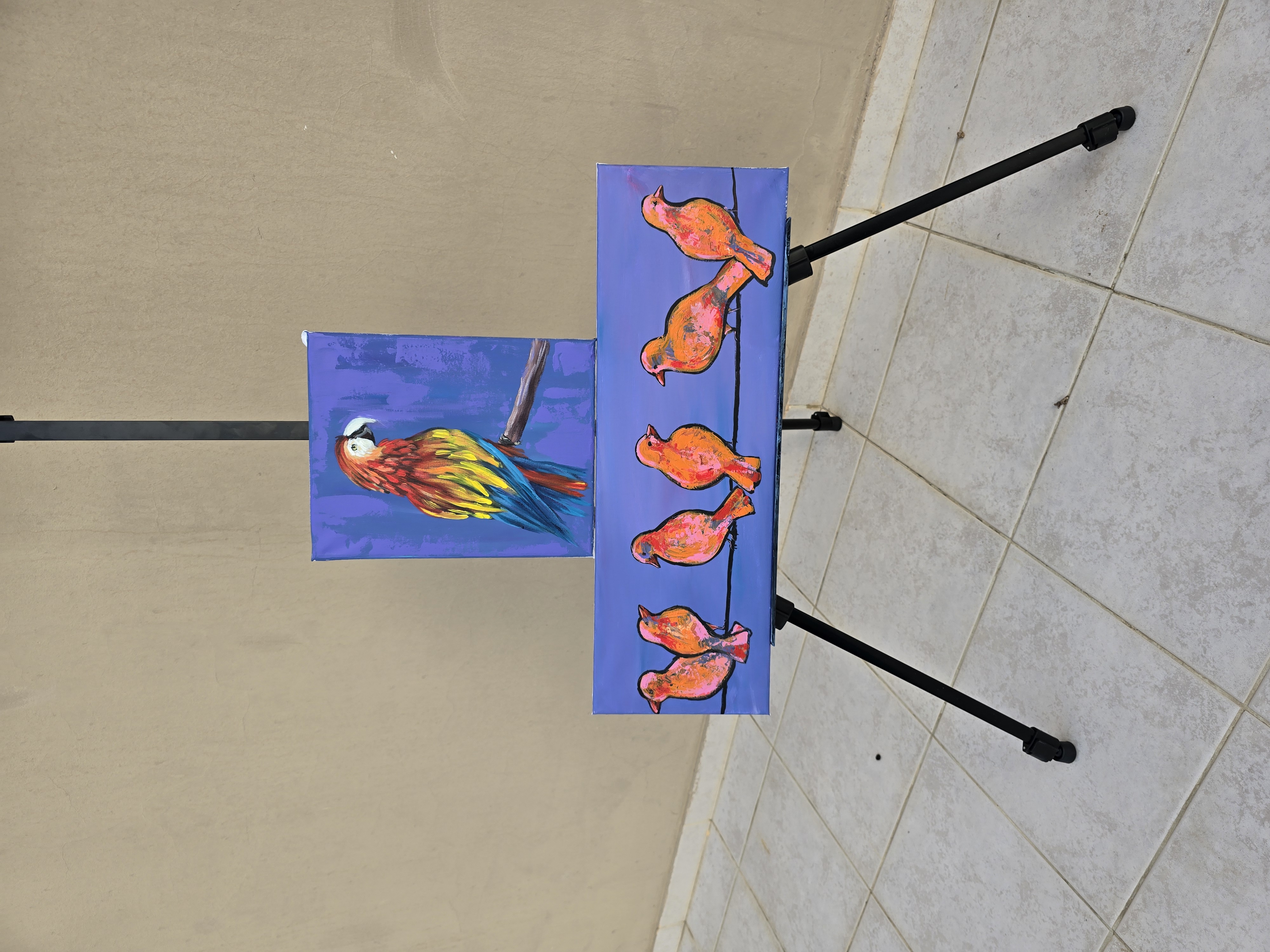 Colorful Parrot Painting