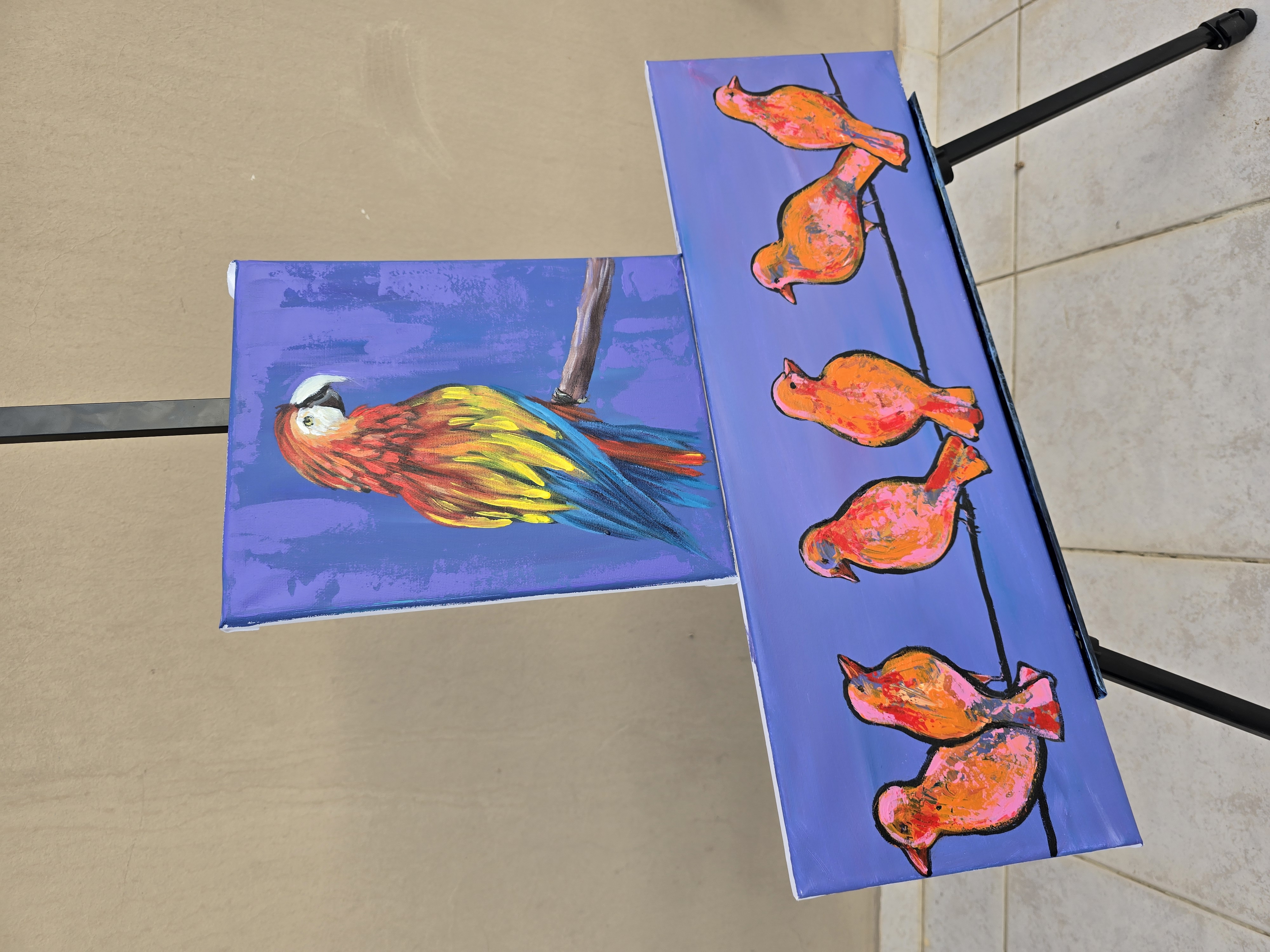 Colorful Bird Painting