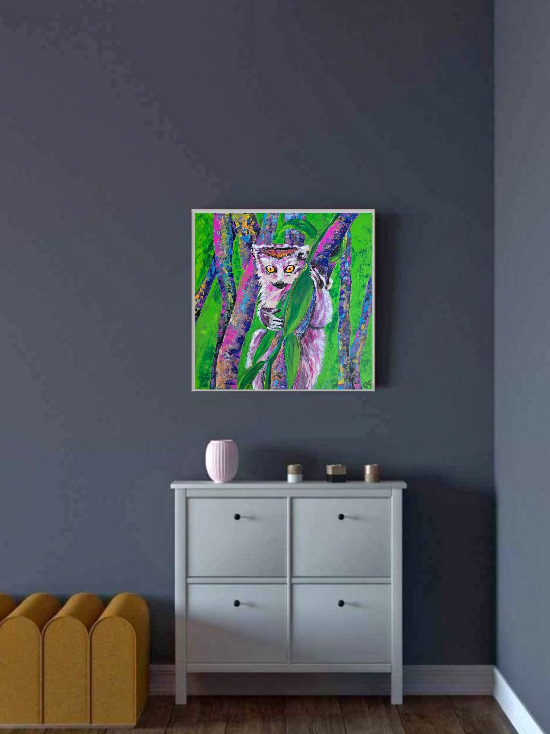 Original Lemur Painting