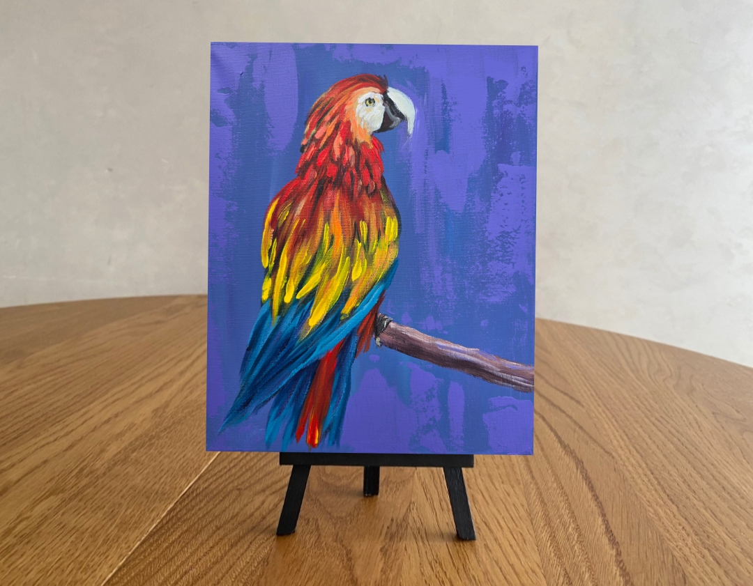 Colorful Parrot Painting