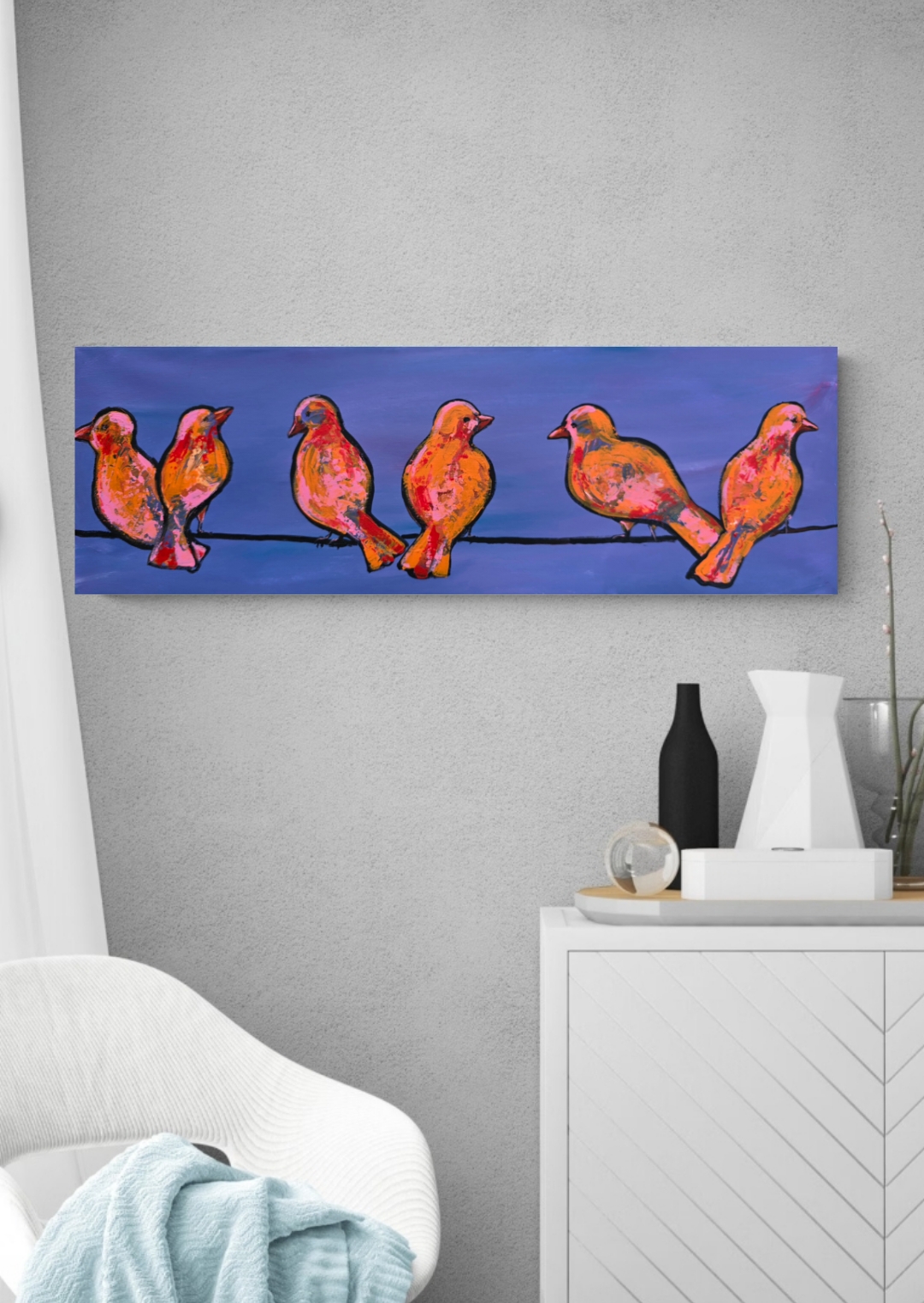 Colorful Bird Painting