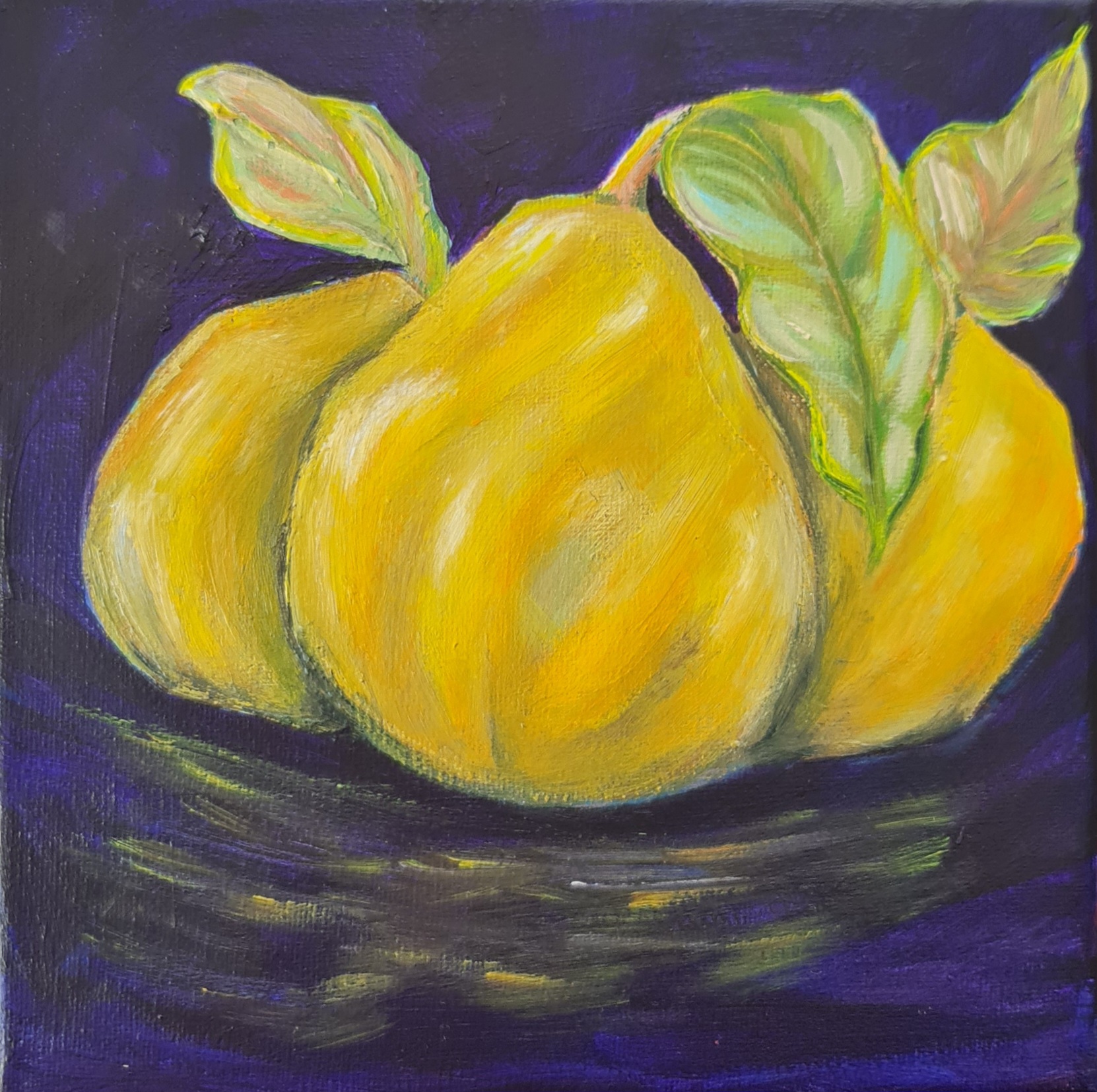 Yellow Quince Painting