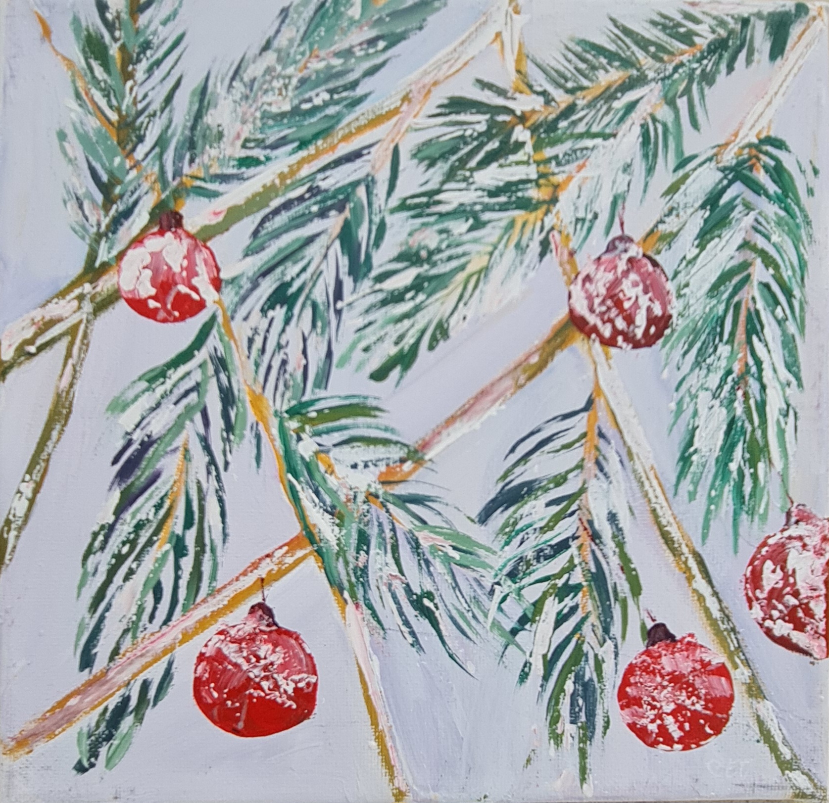 Festive Holiday Painting