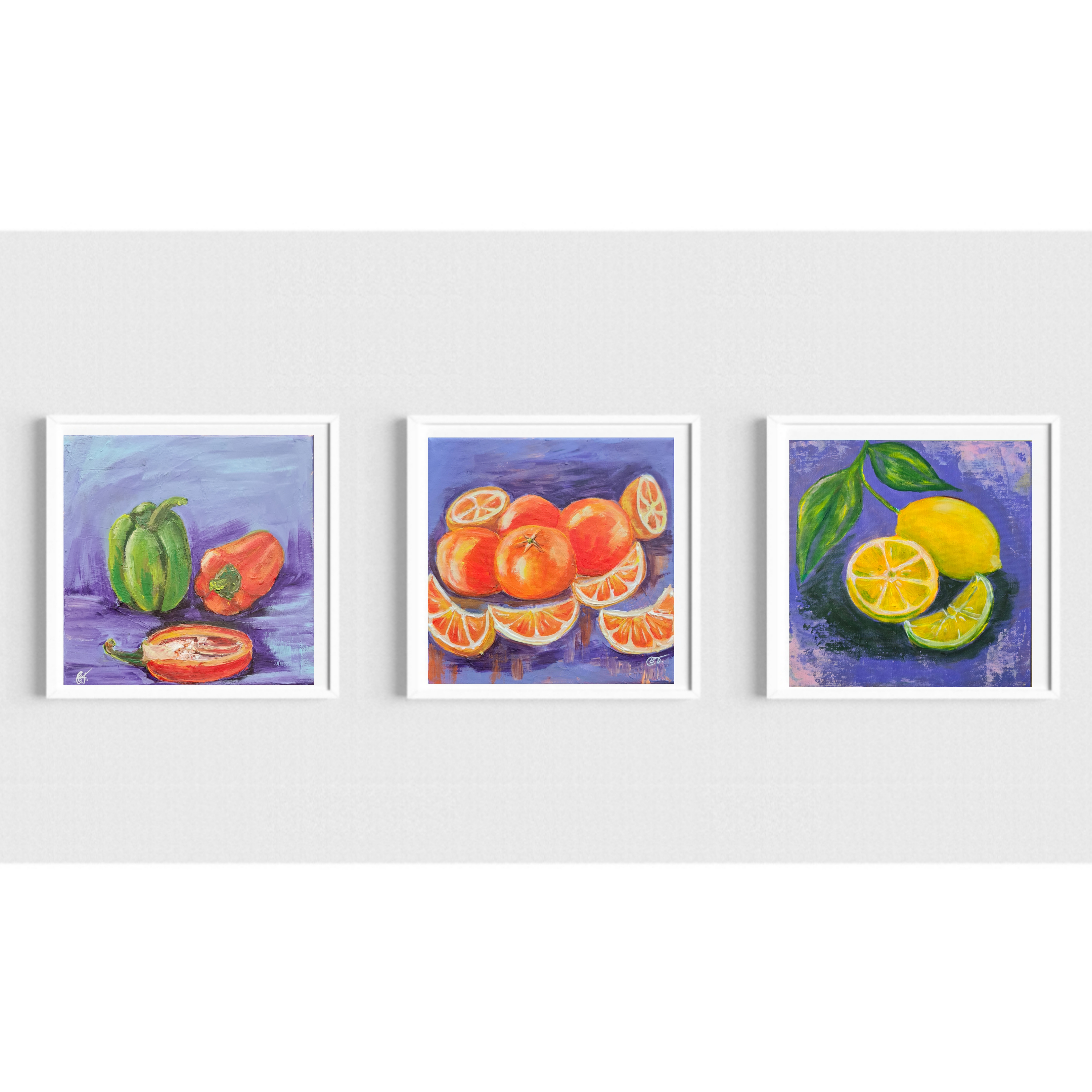 Orange Still Life Painting