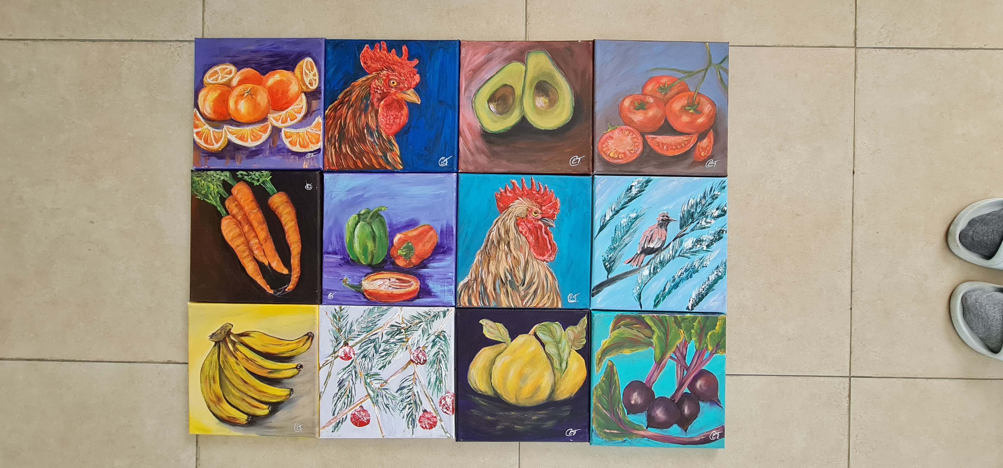 Colorful Beetroot Painting