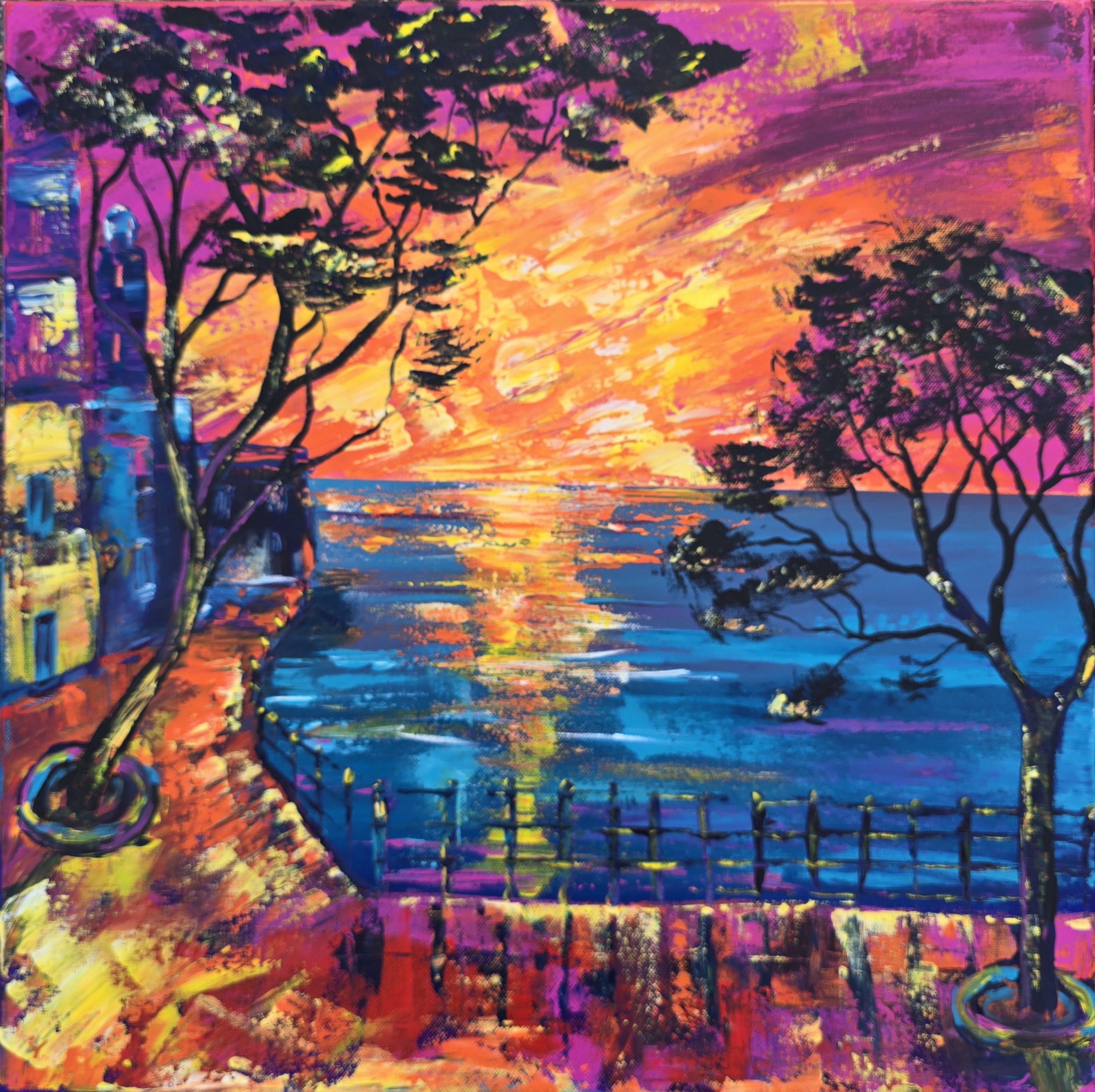 Sunset Seascape Painting