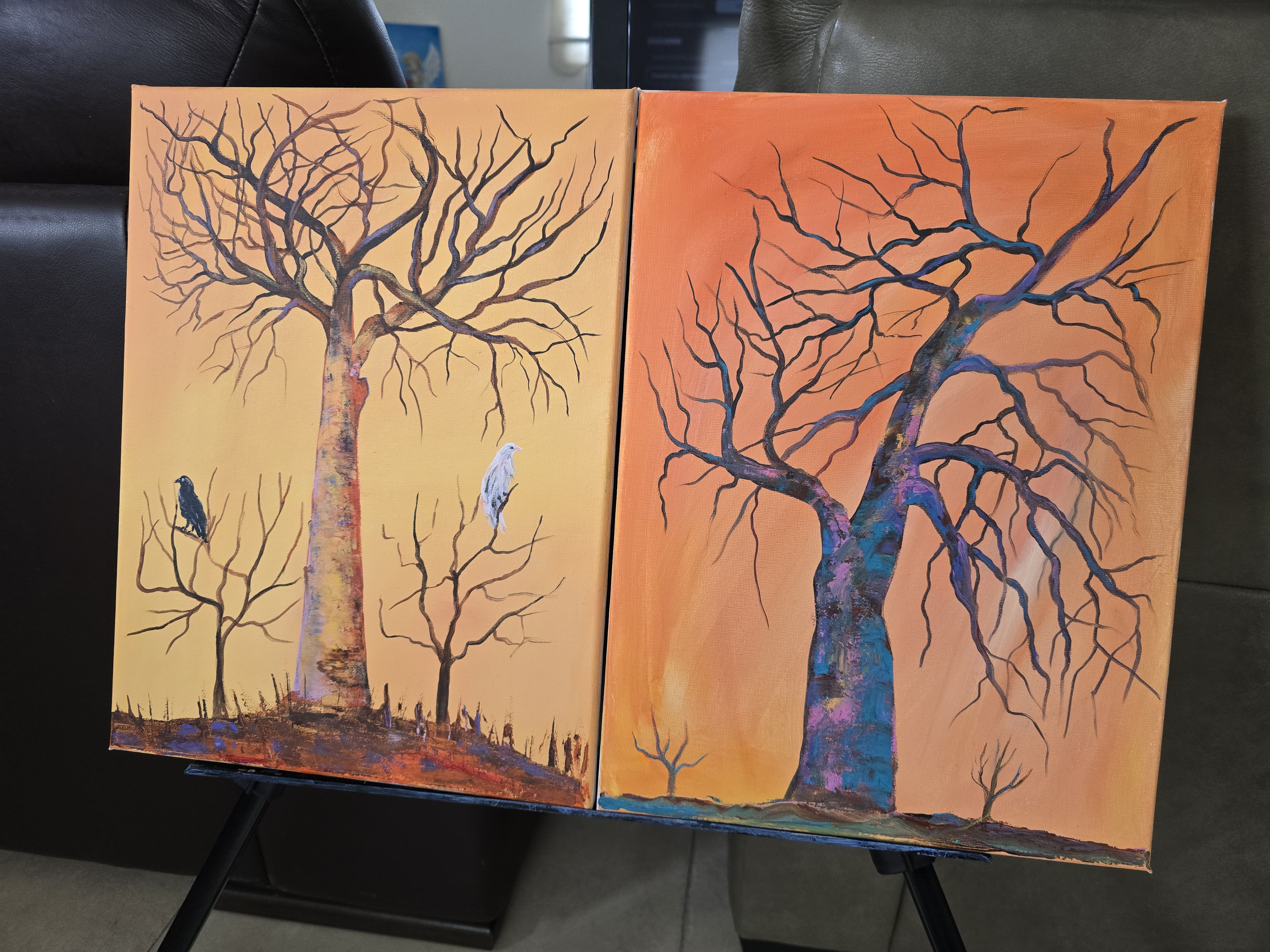 Artistic Baobab Tree Painting