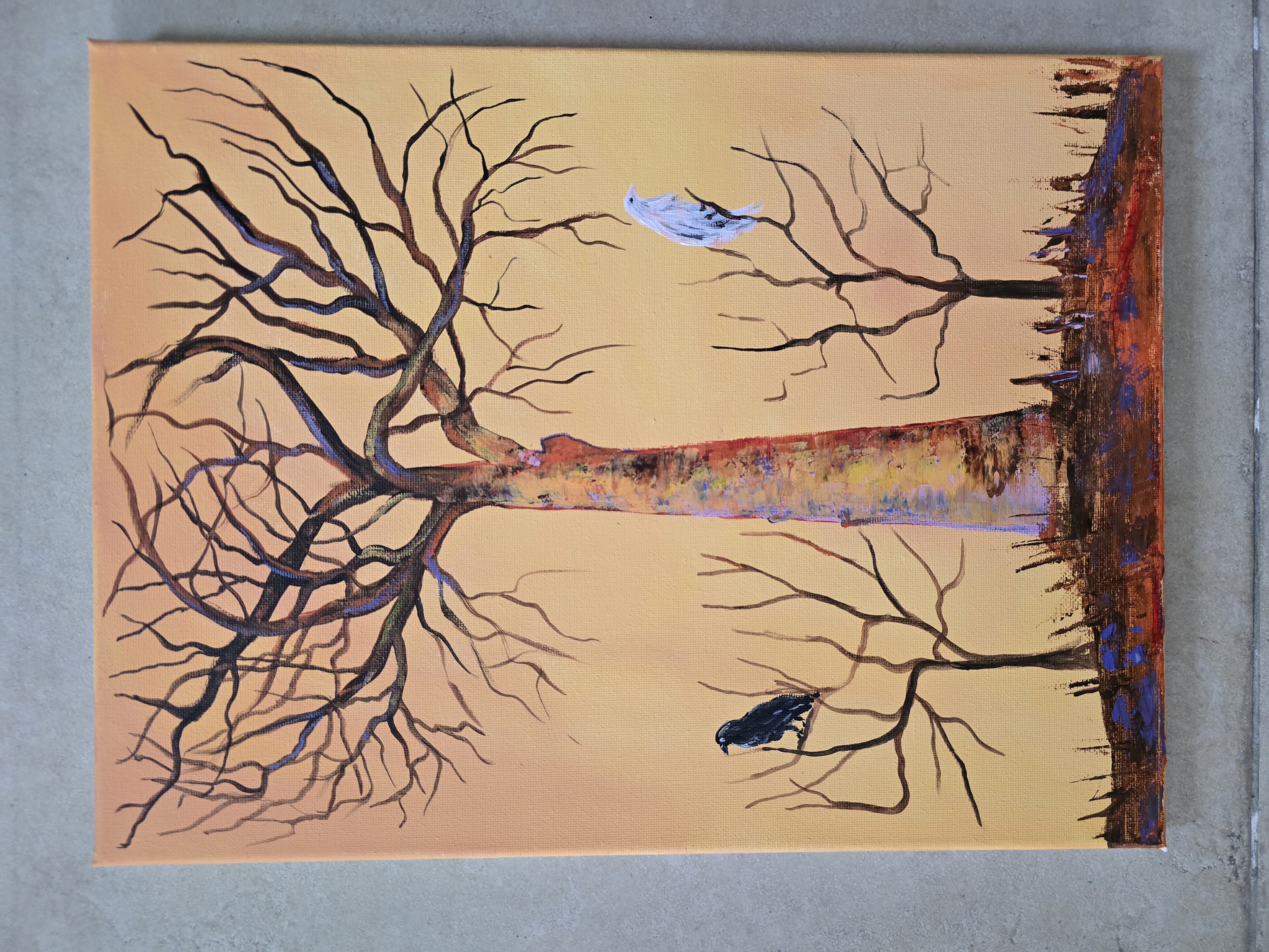 Artistic Baobab Tree Painting