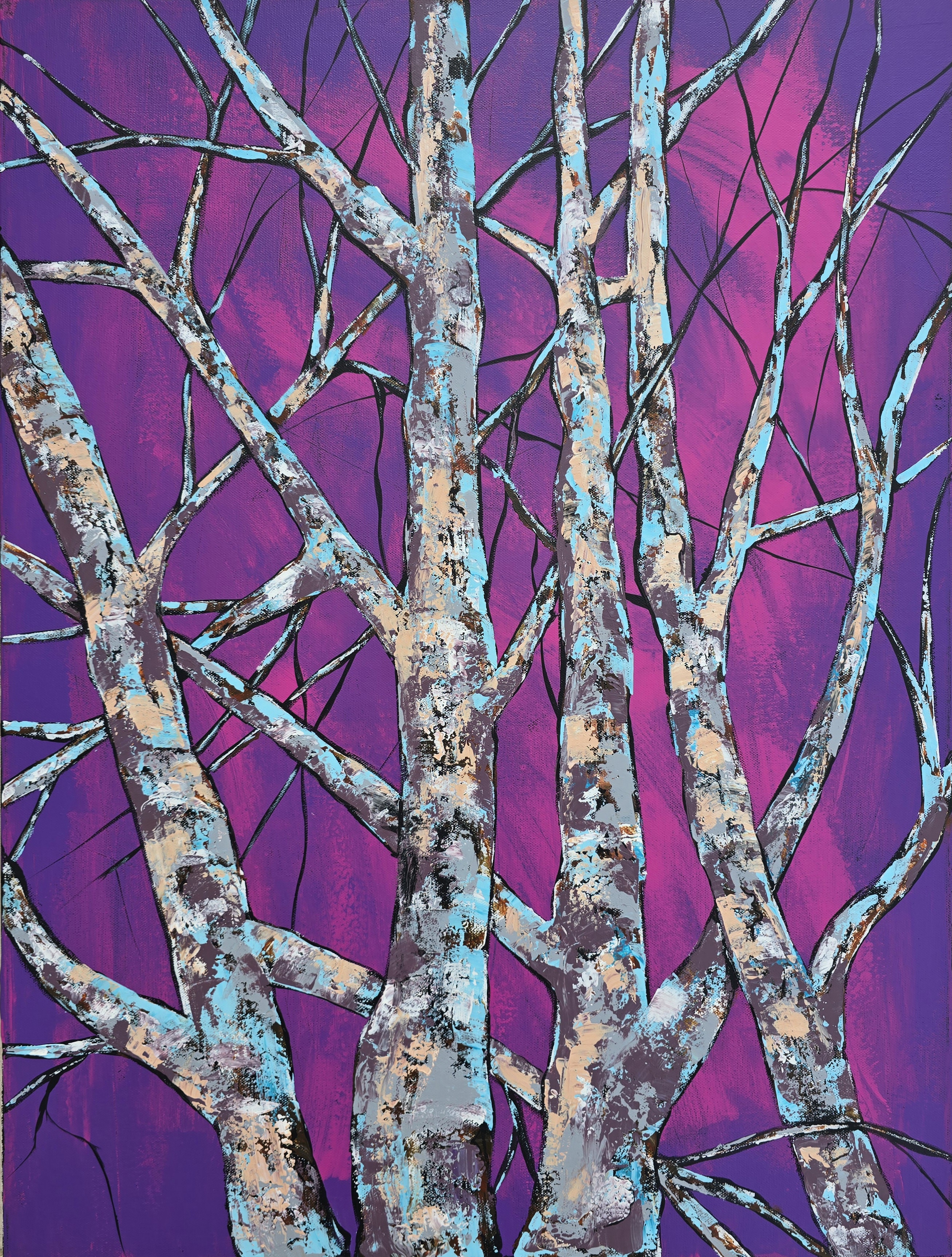 Abstract Tree Painting