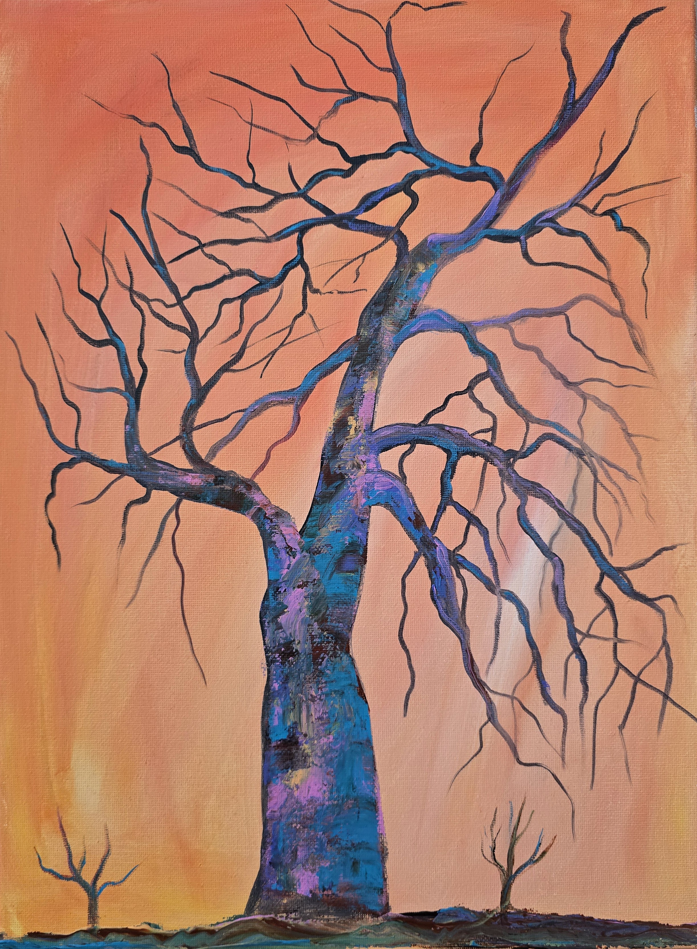 Abstract Tree Painting