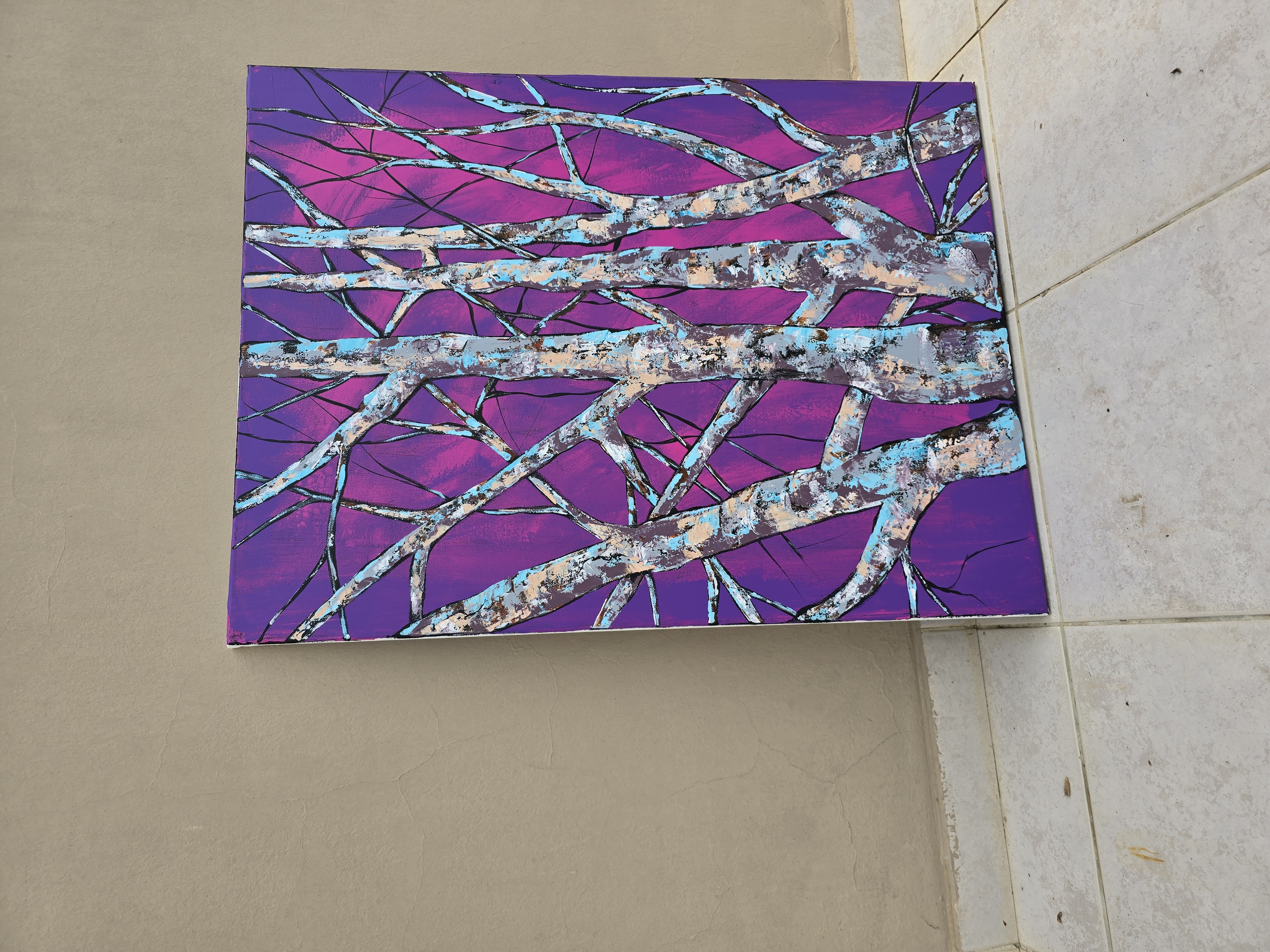 Abstract Tree Painting