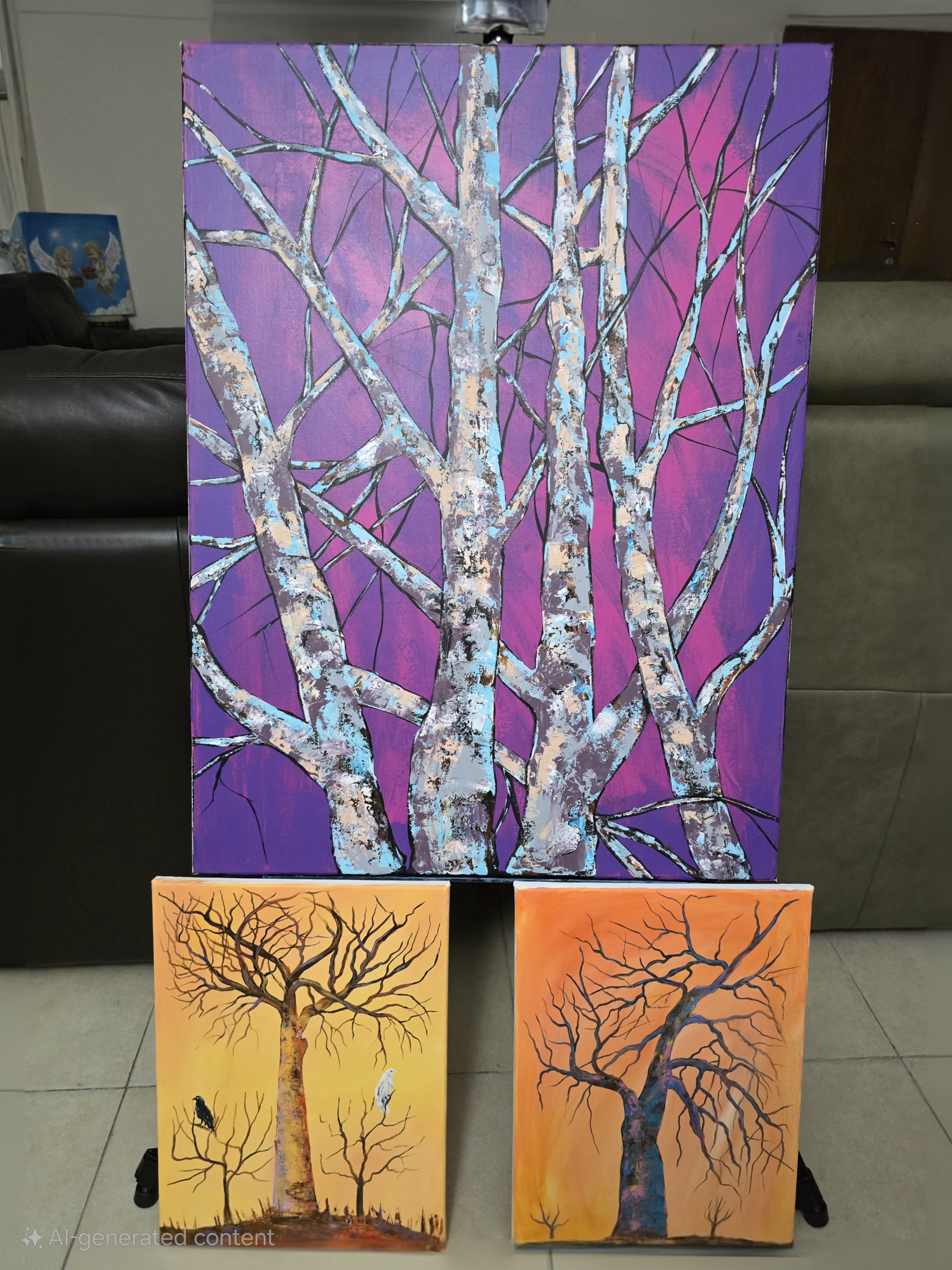 Abstract Tree Painting