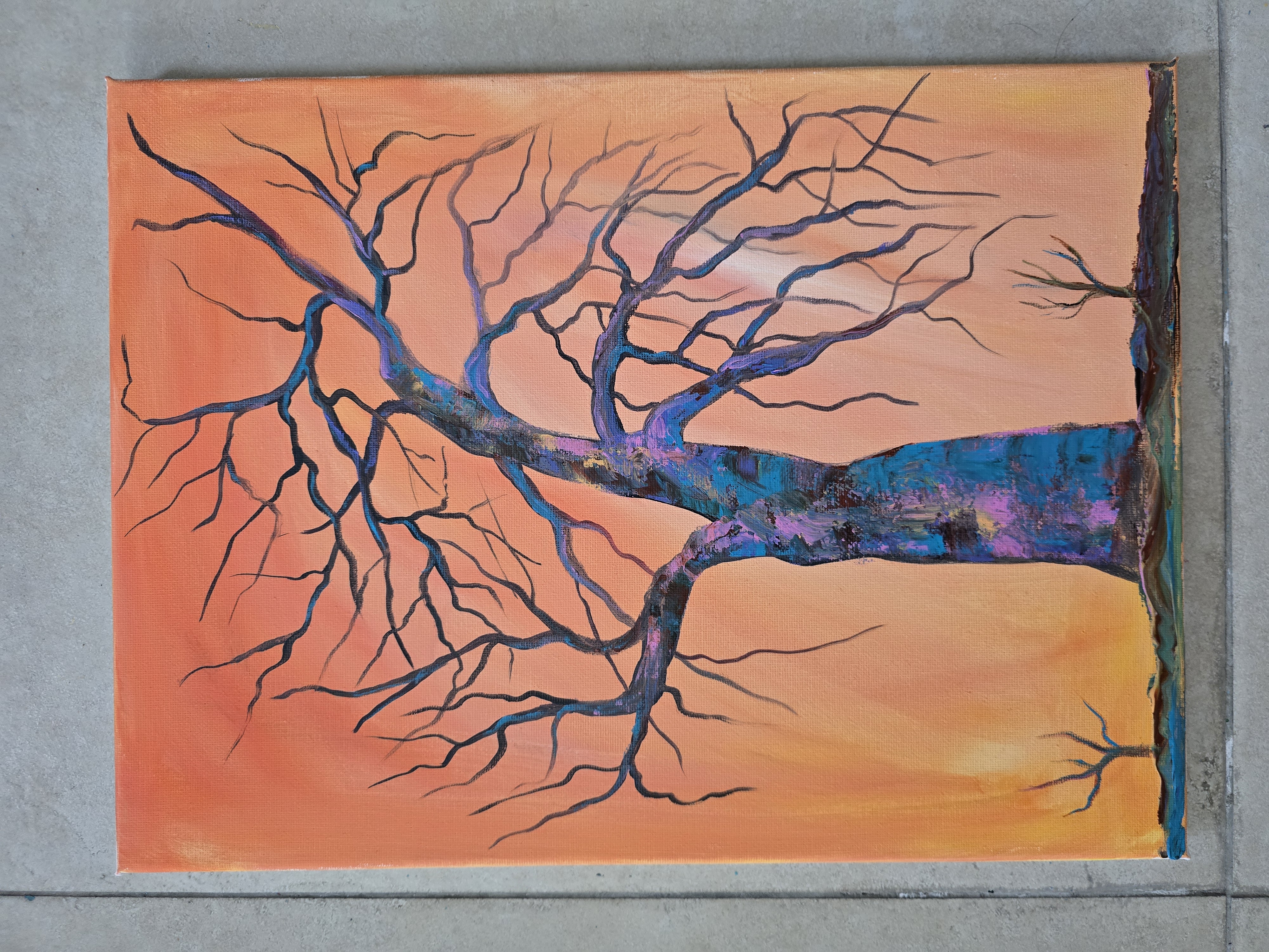 Abstract Tree Painting