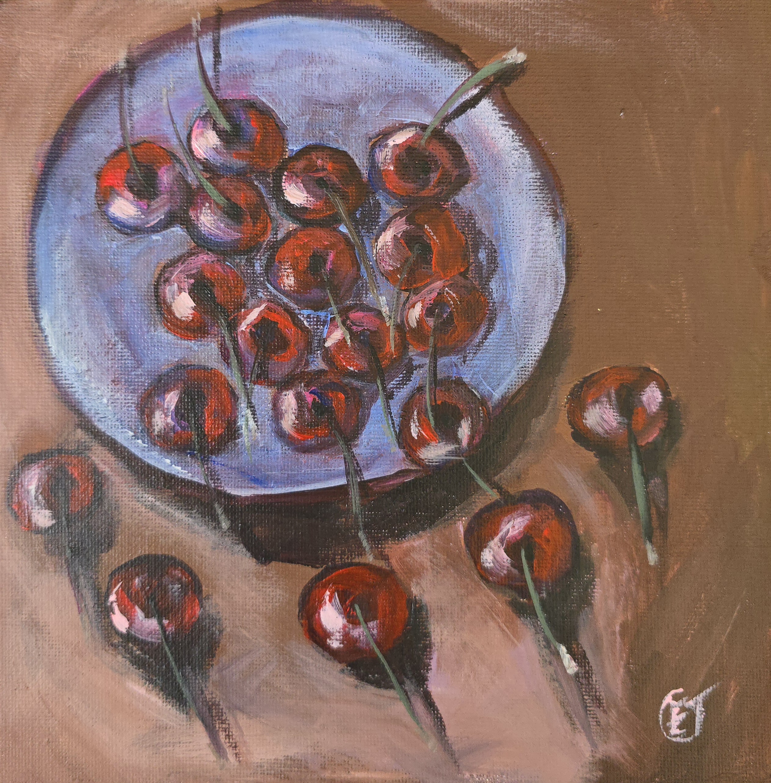 Contemporary Cheries Painting