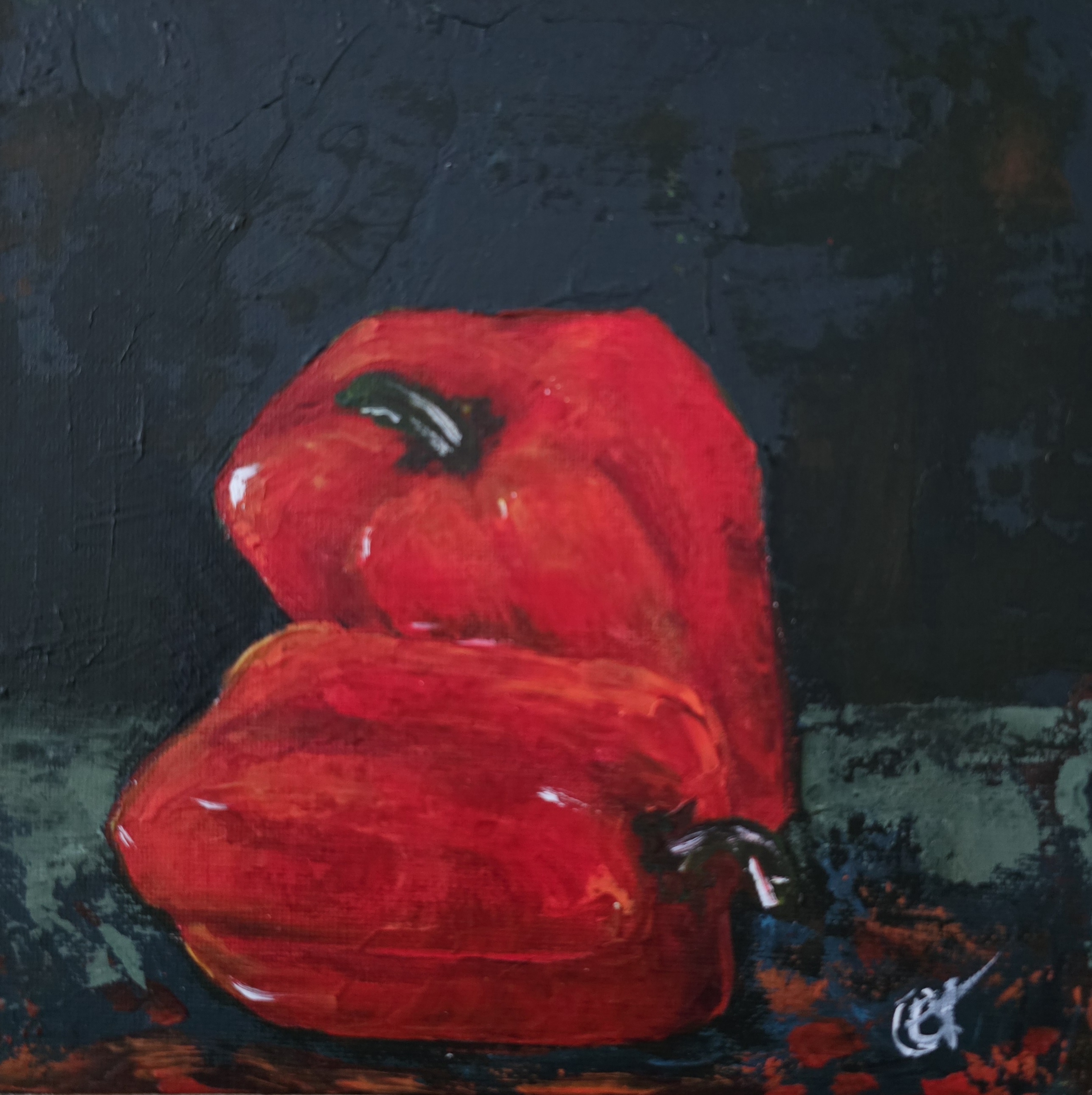 Red Bell Pepper Painting