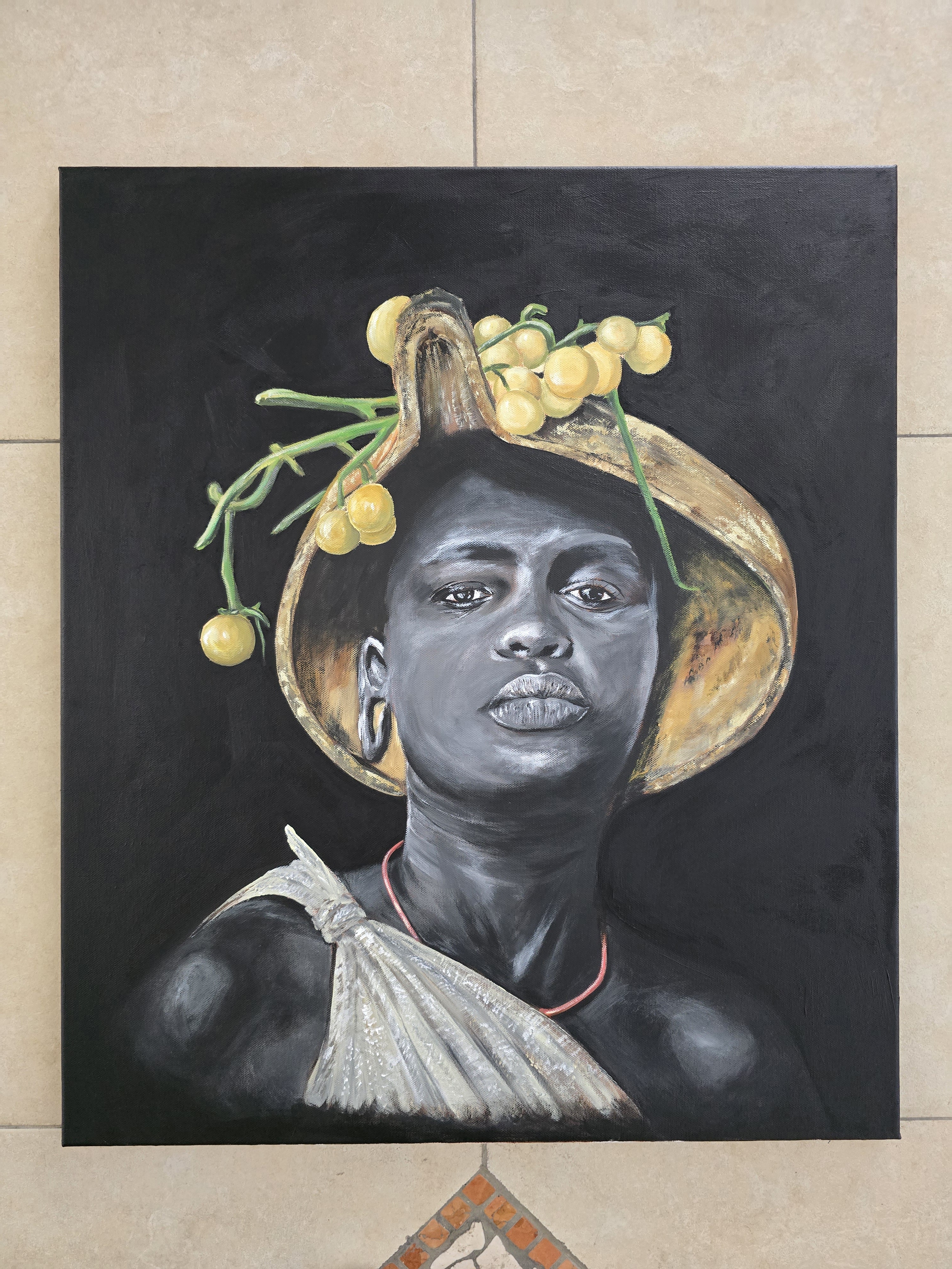 Portrait of an African tribe man