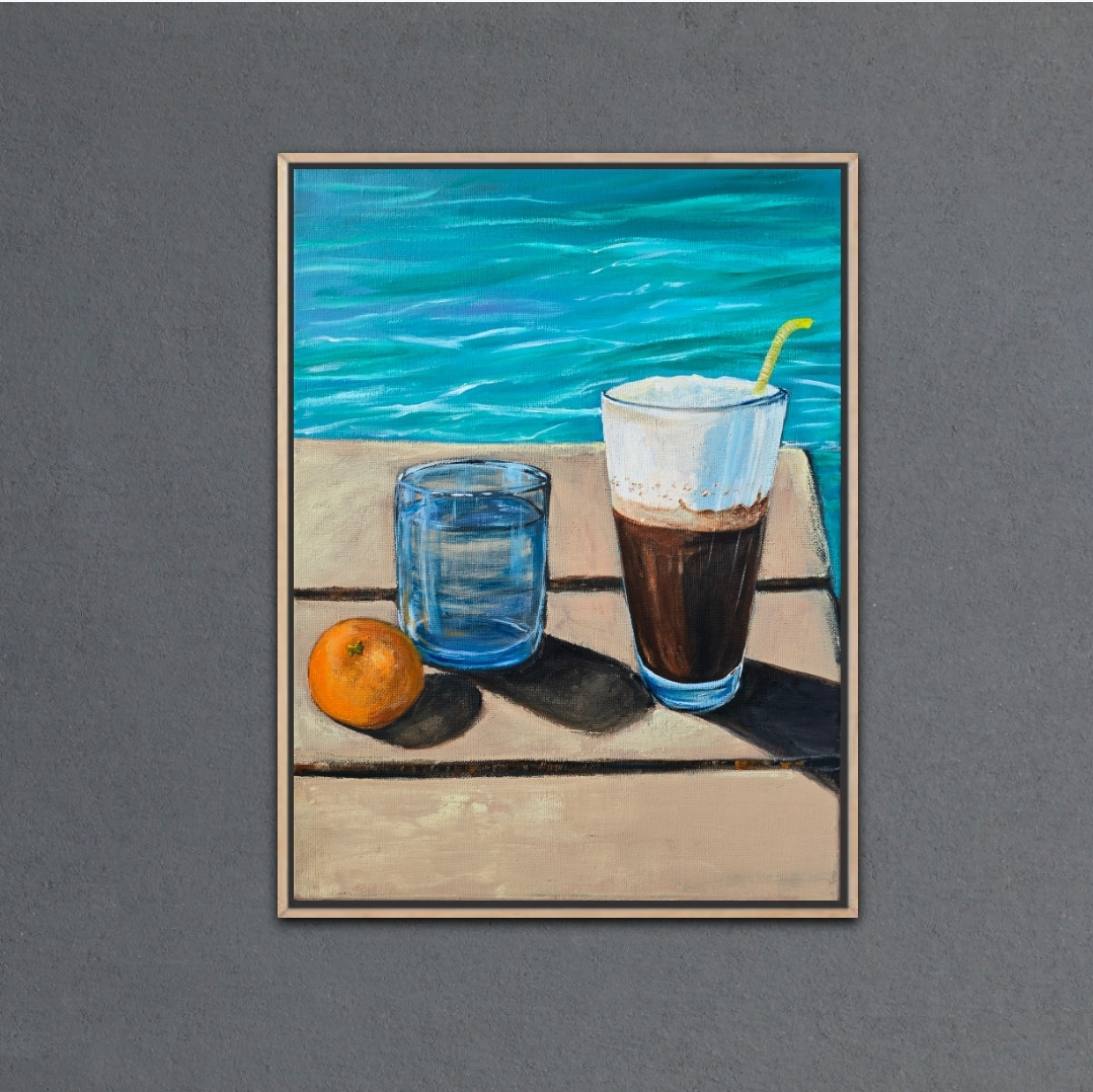 Summer Poolside Still Life Painting