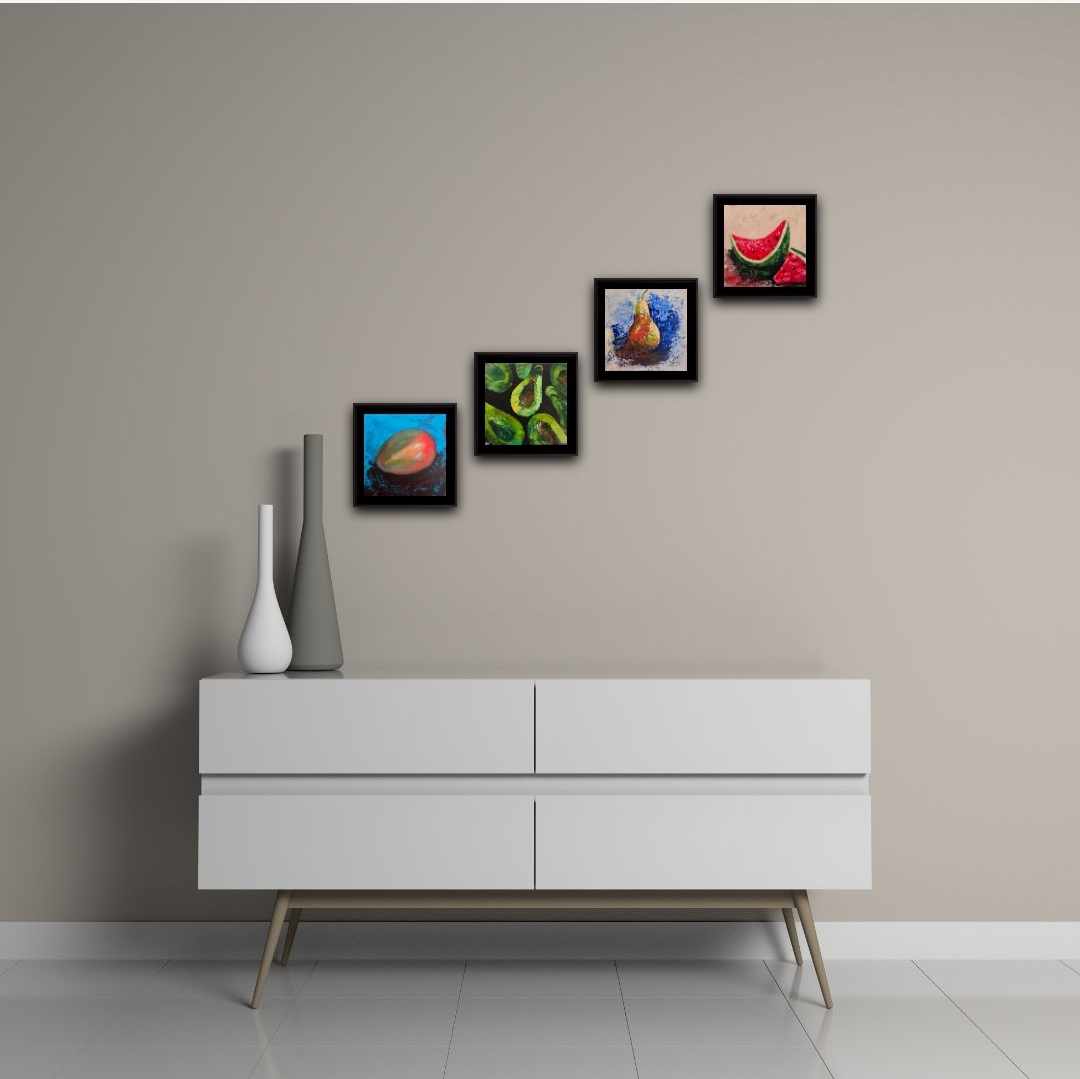 Watermelon Canvas-board Painting