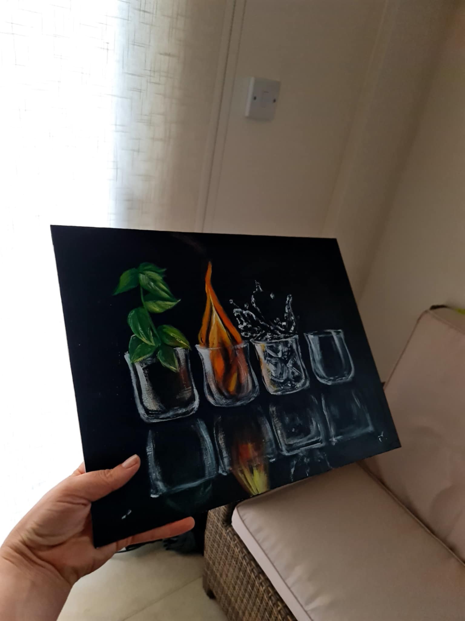 "Four Energies'" Still life painting 