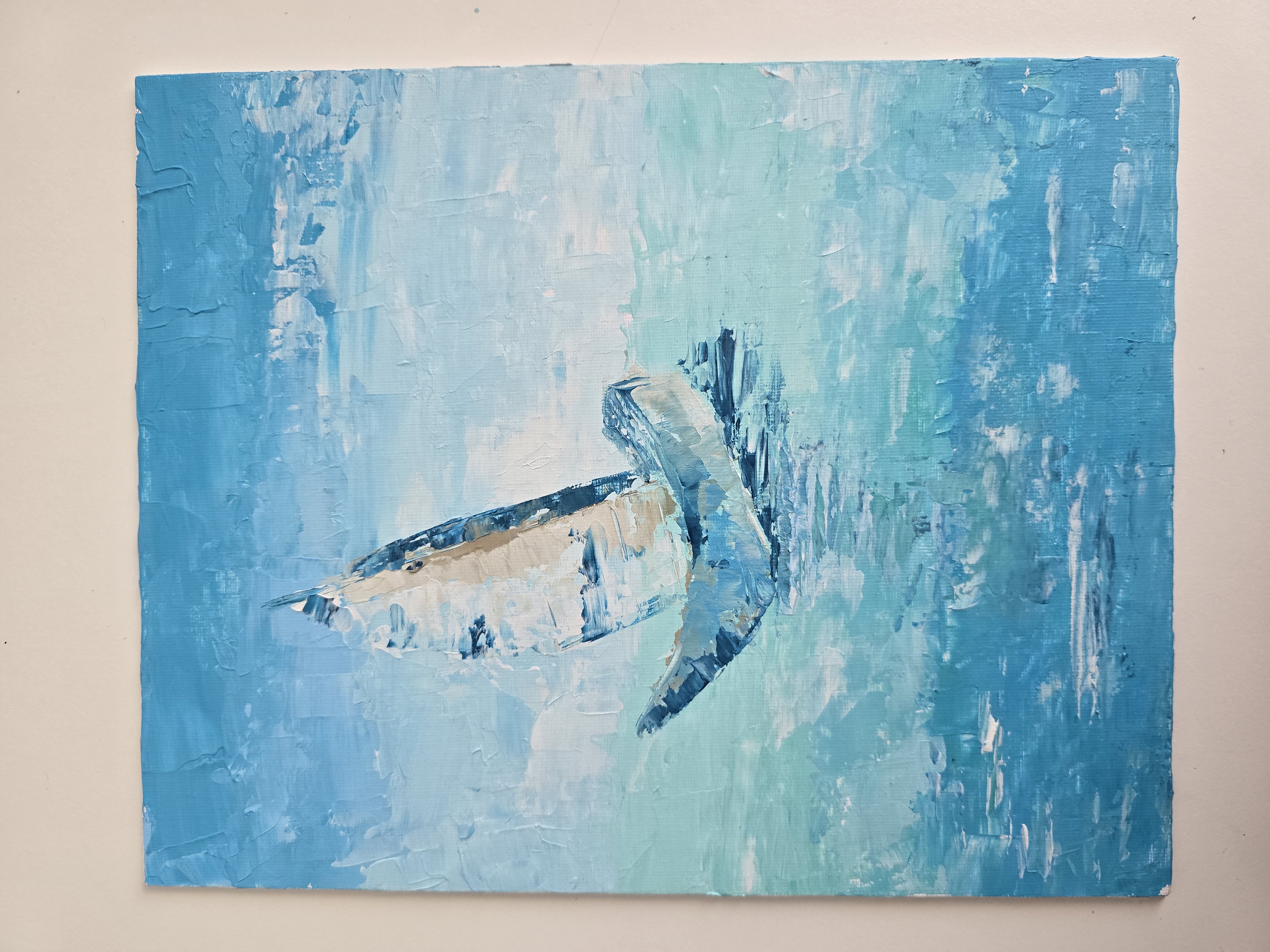 Abstract Sailboat Painting