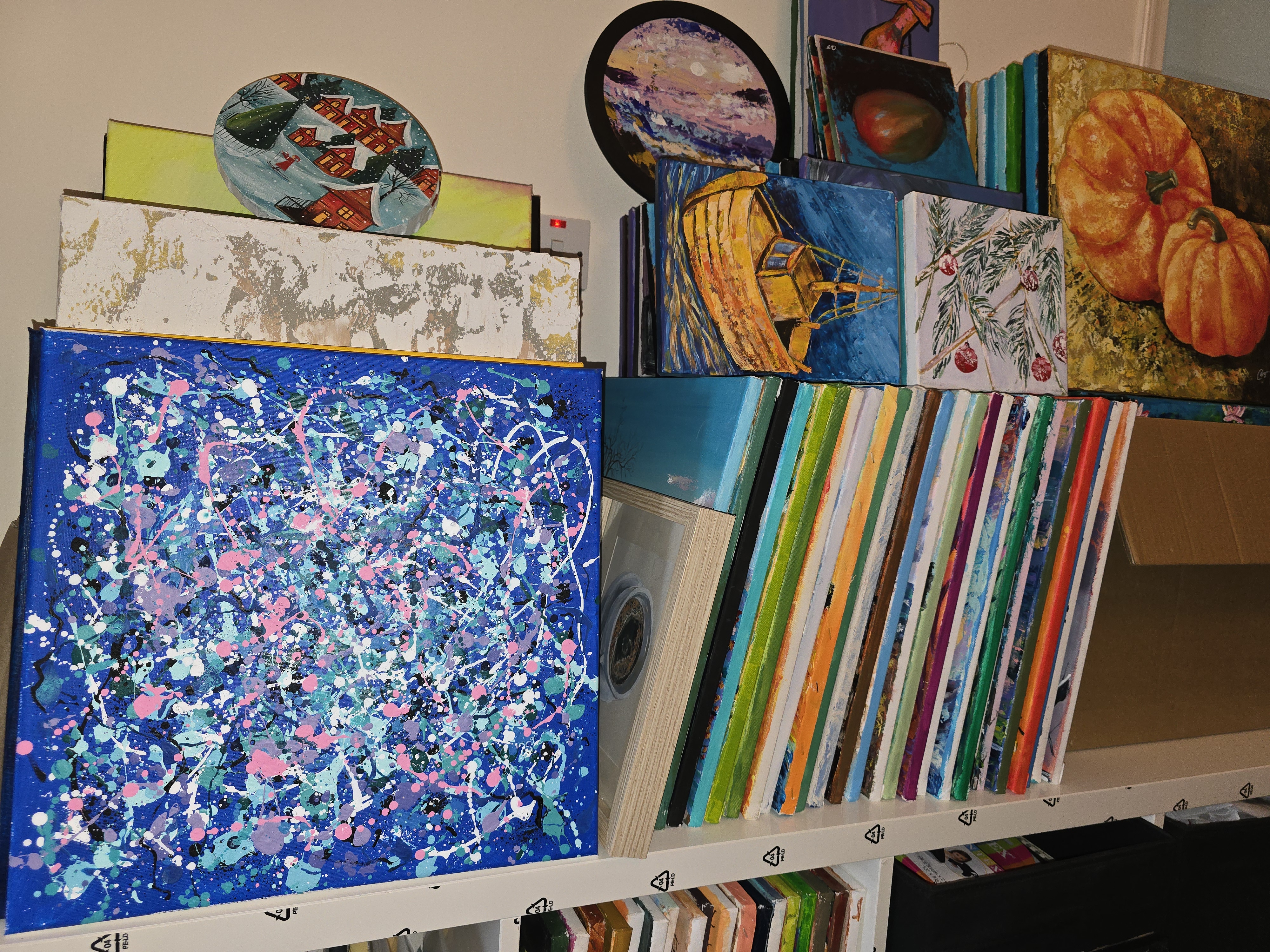 Abstract Splatter Painting