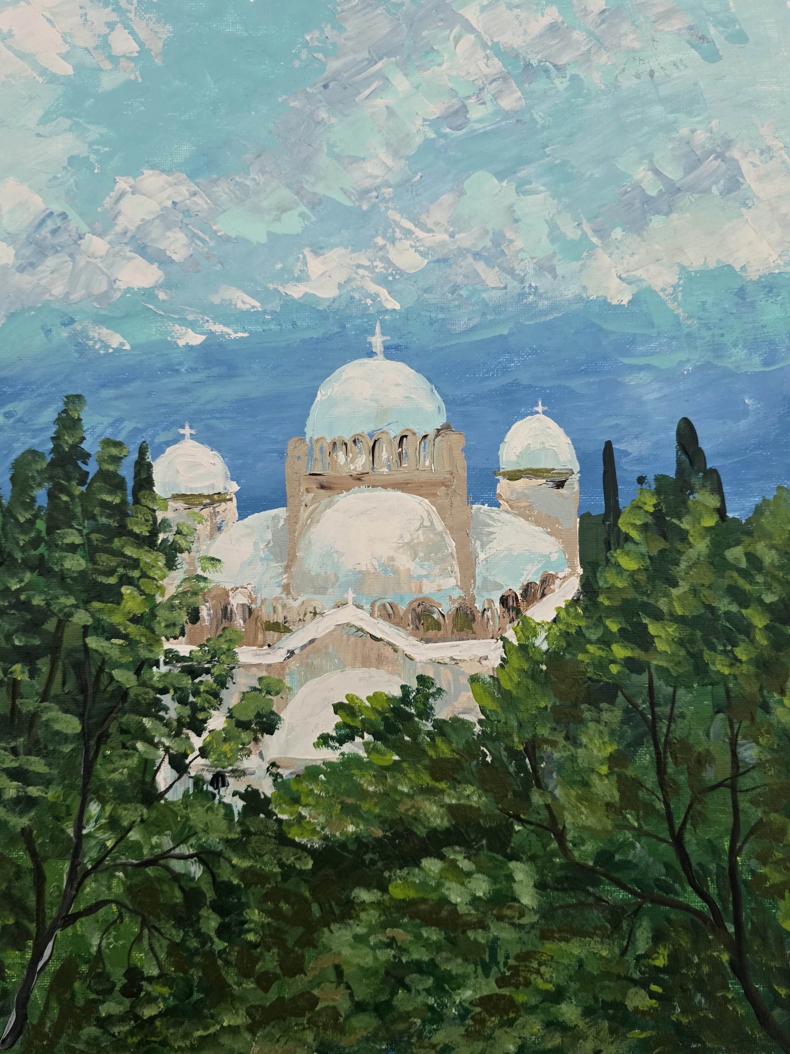 The church of Leivadia Xrisosotiros Akanthous 