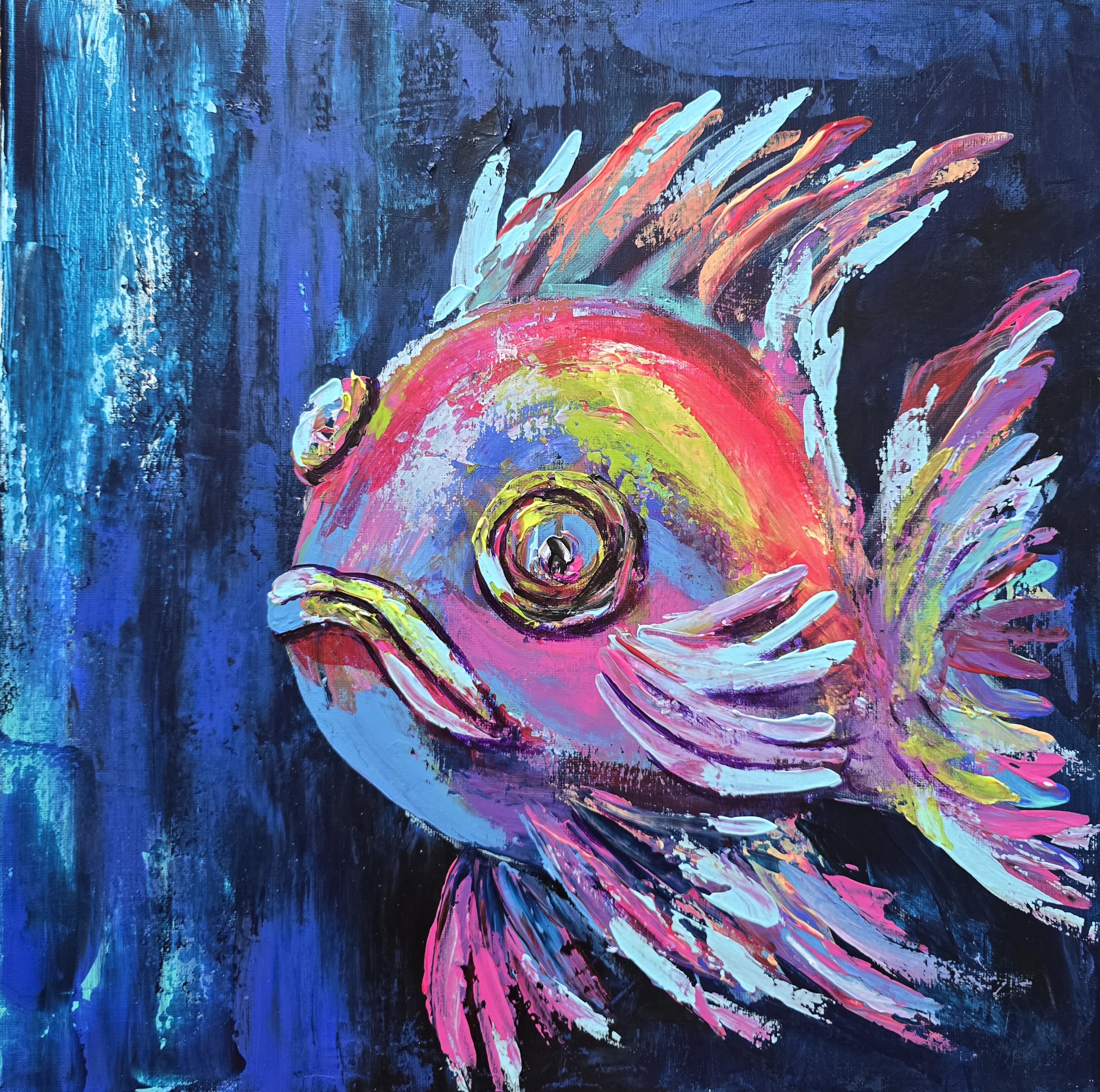 Vibrant Fish Painting