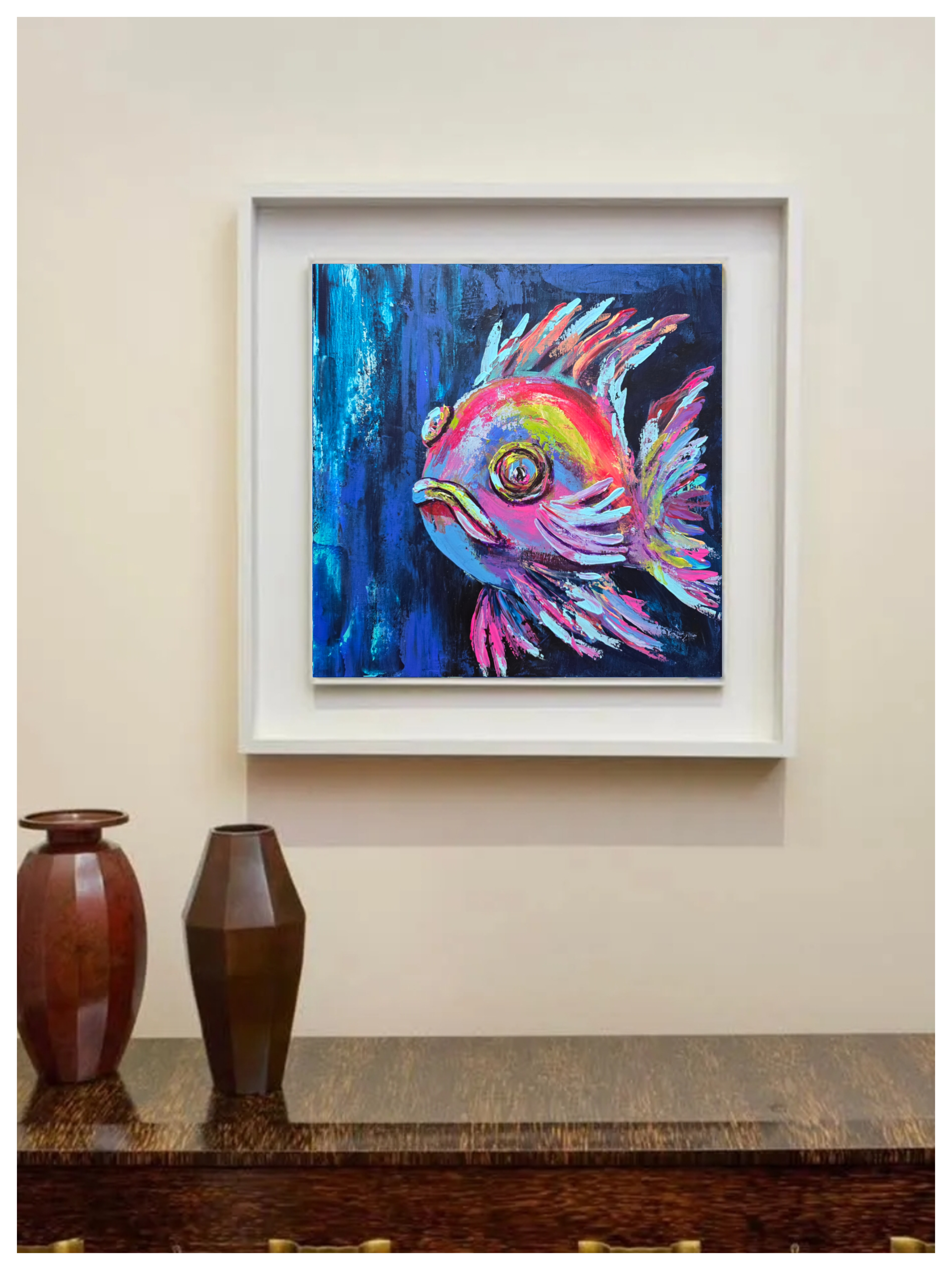 Vibrant Fish Painting