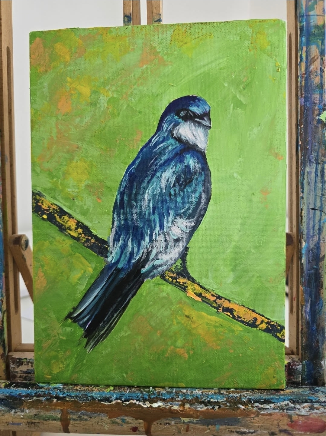 Bird Painting Tree Swallow 