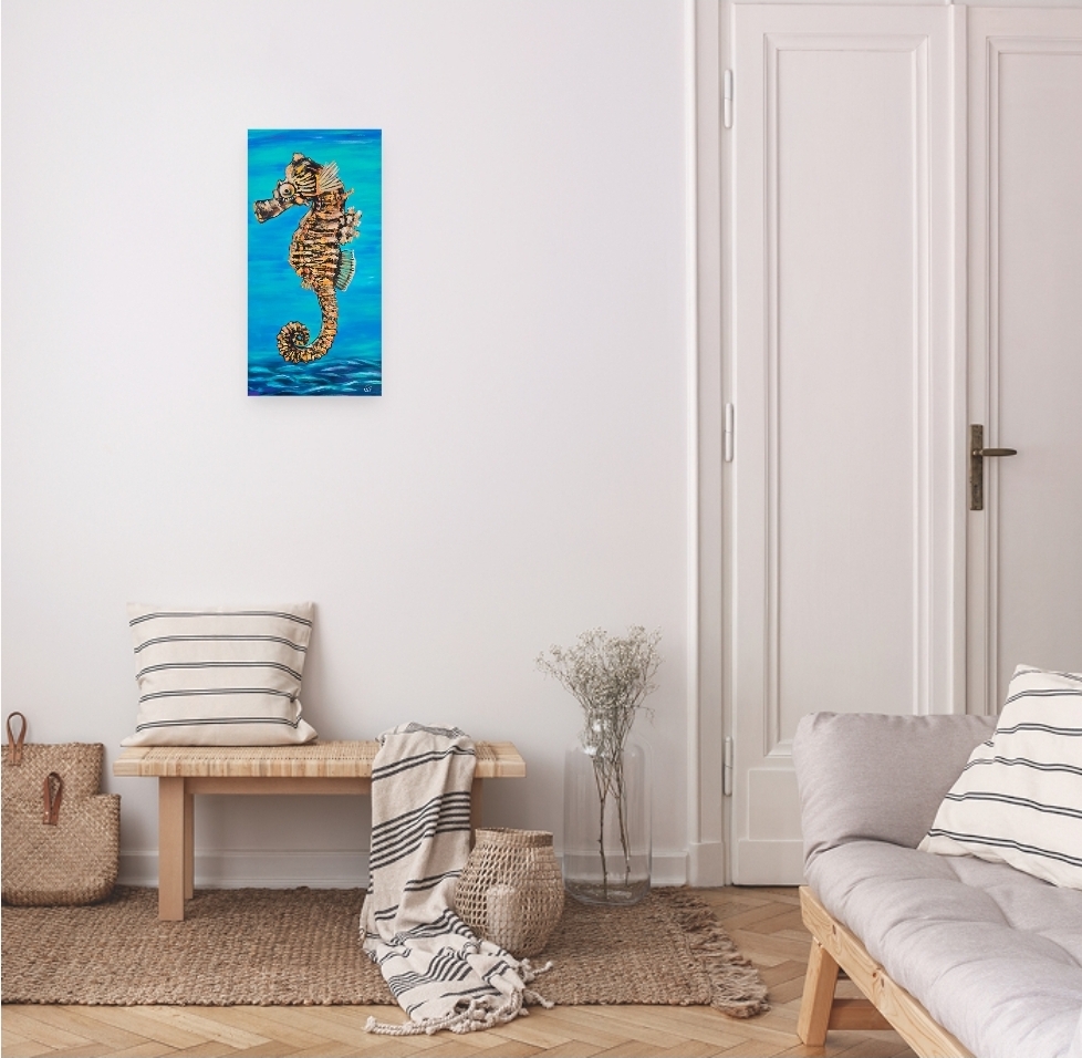 Seahorse Canvas Painting