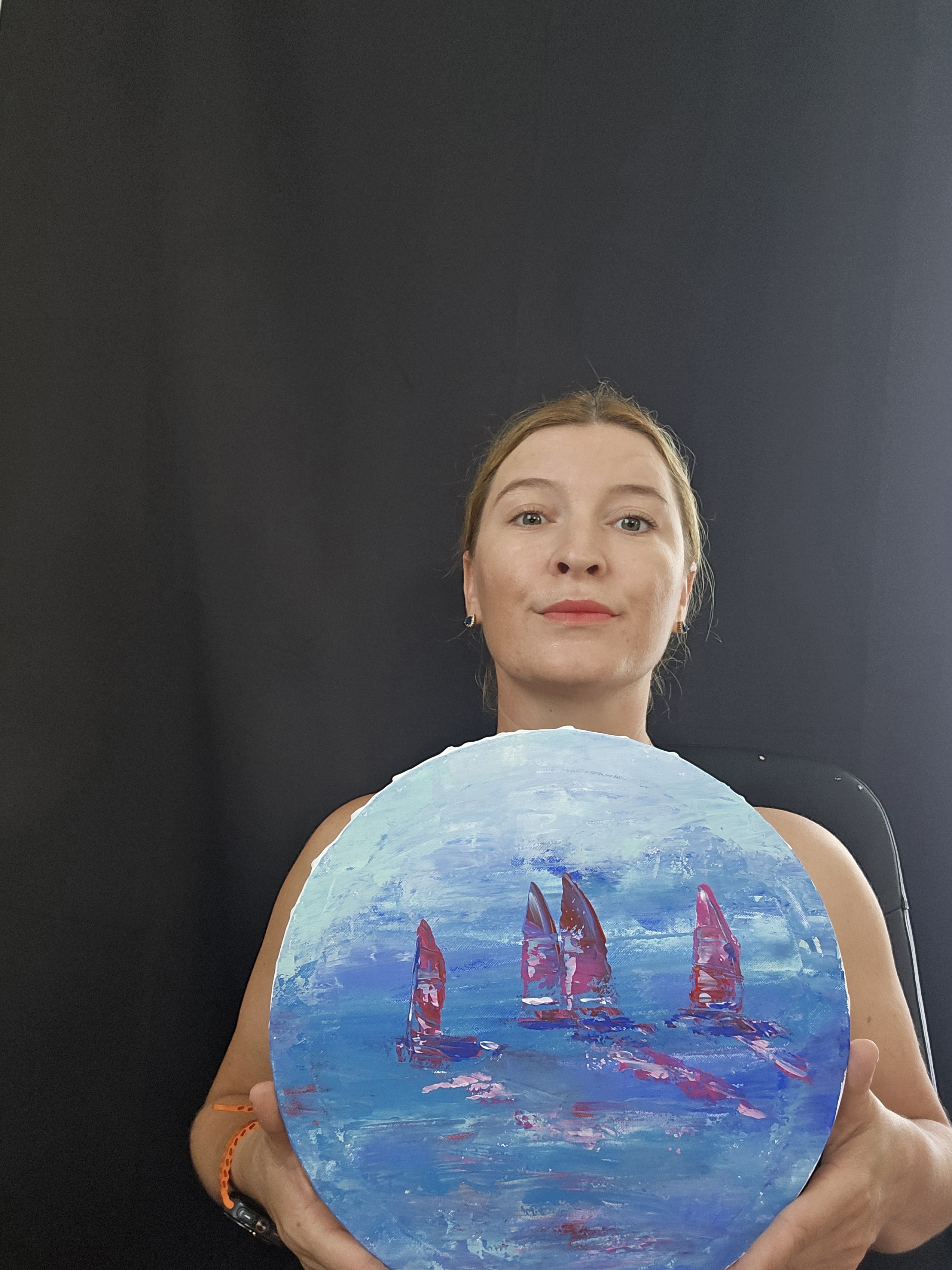 Sailboat Abstract Painting