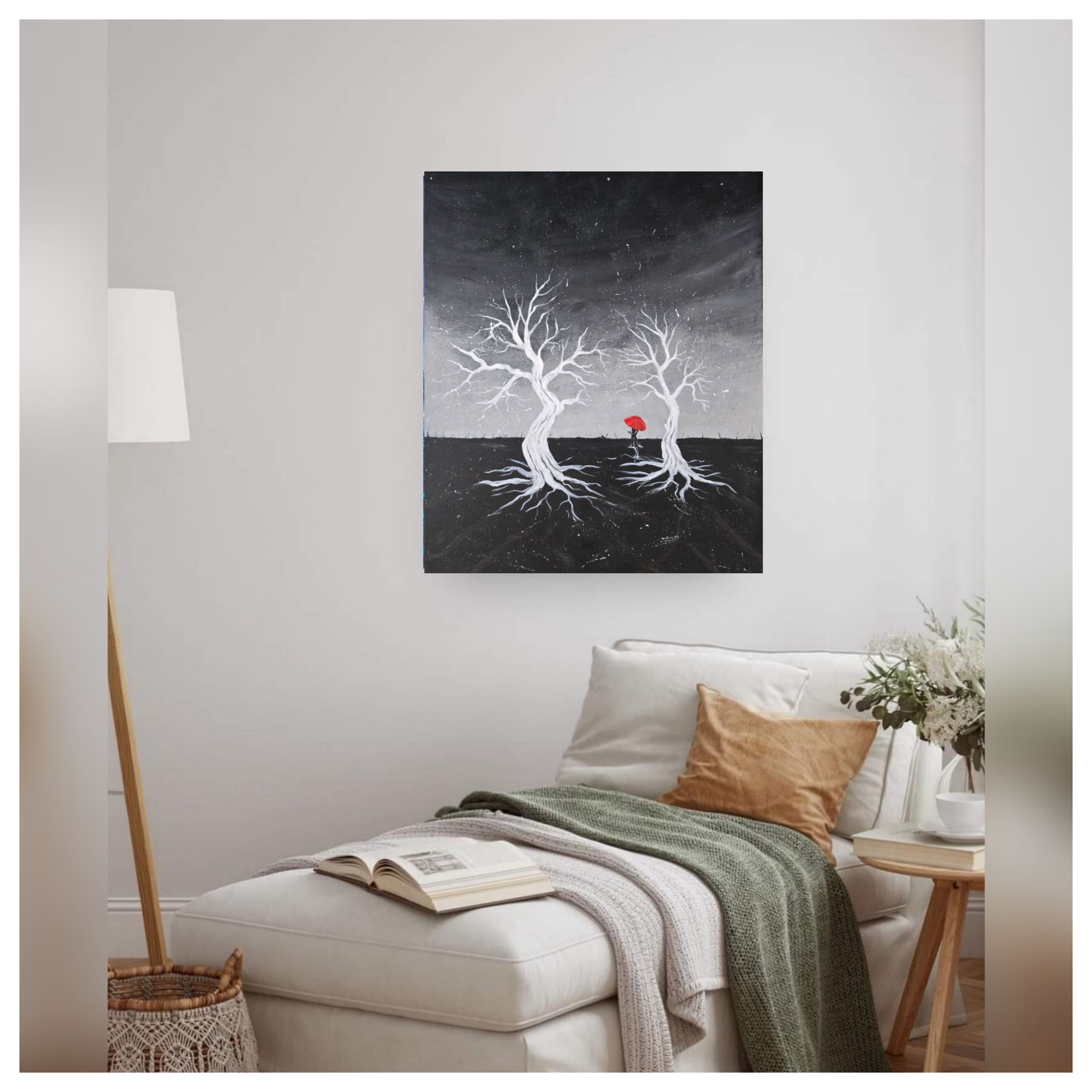 Modern Abstract Tree Art Painting 