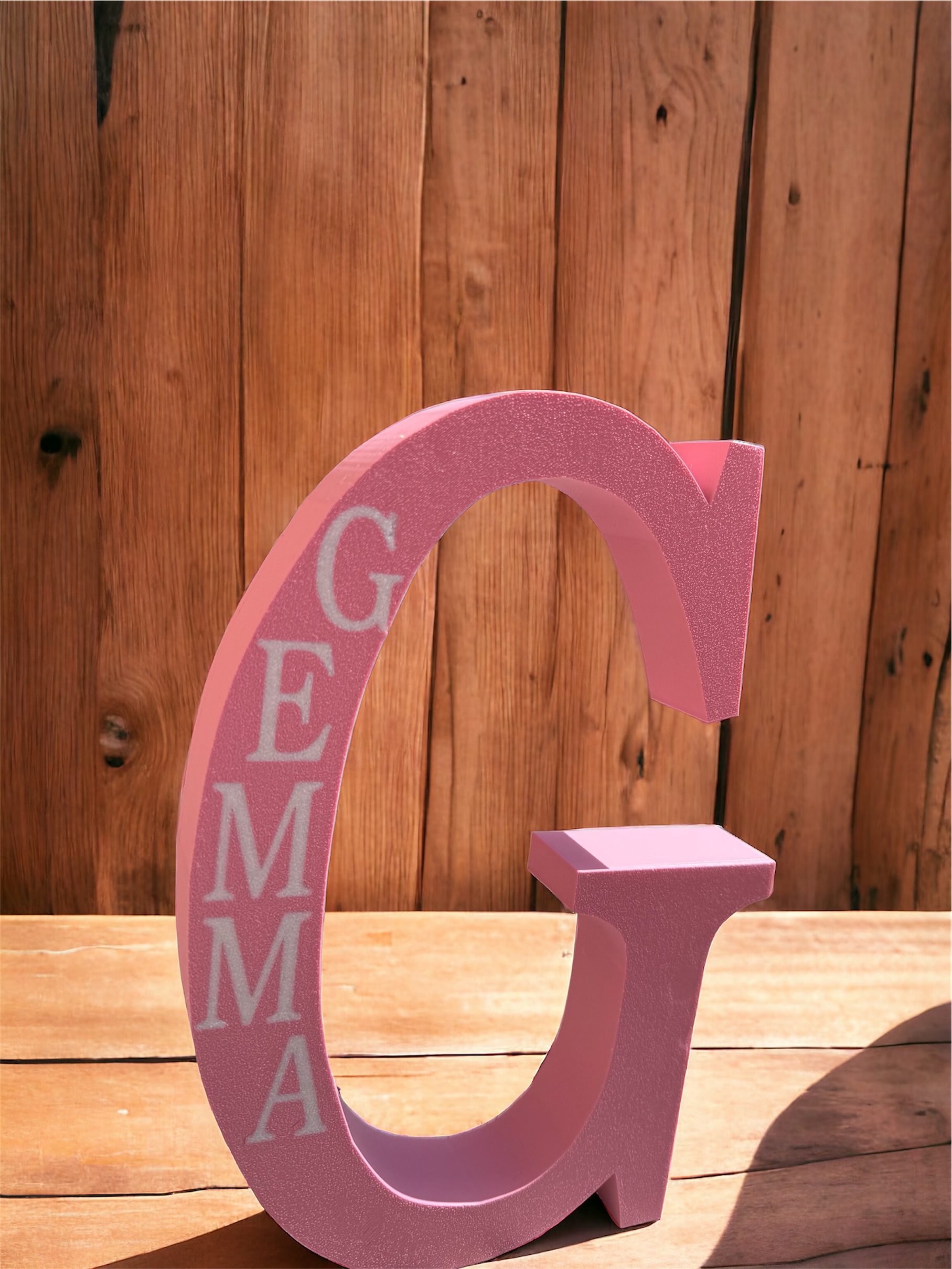 Lettera grande con nome inciso(25 cm)
