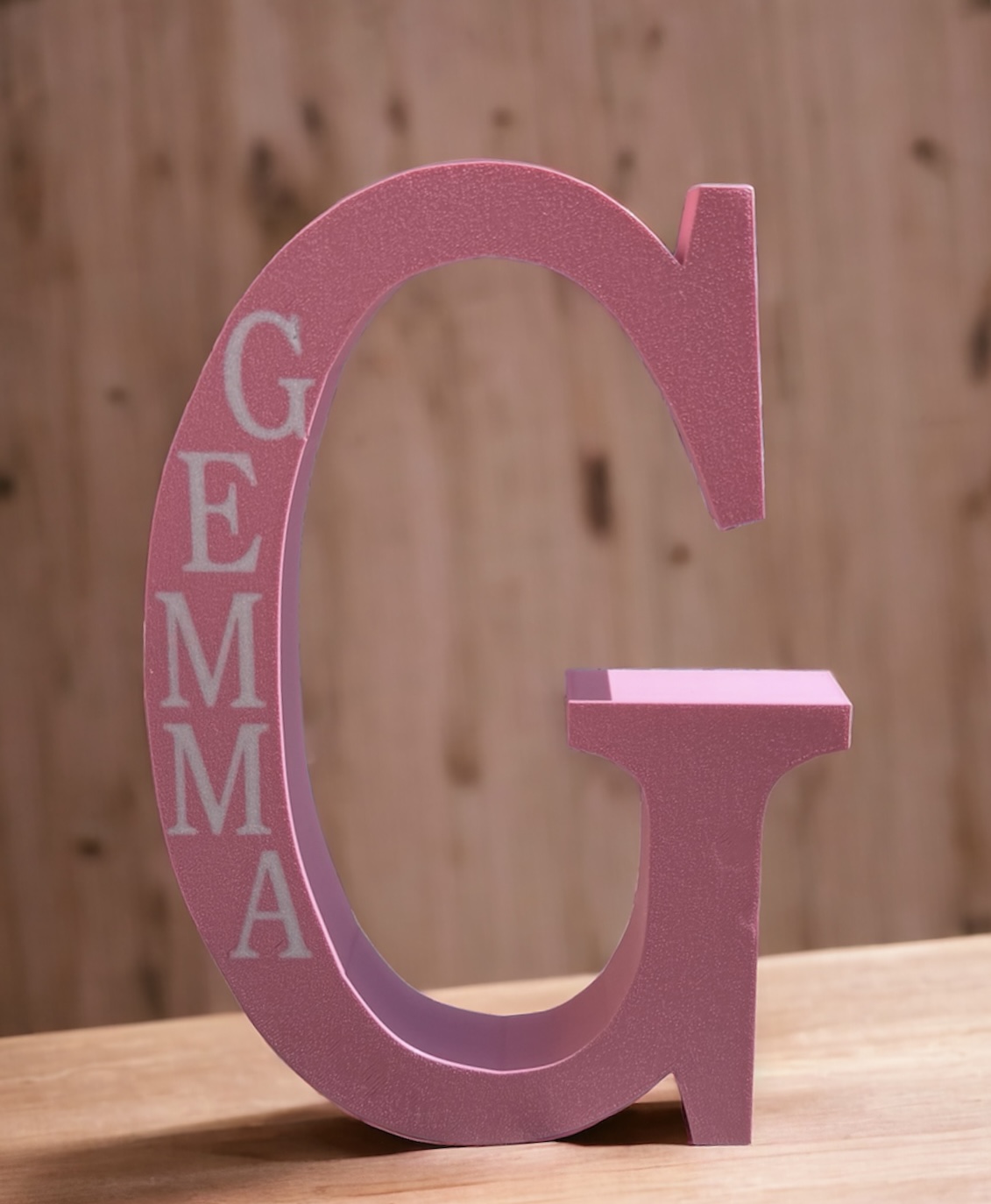 Lettera grande con nome inciso(25 cm)