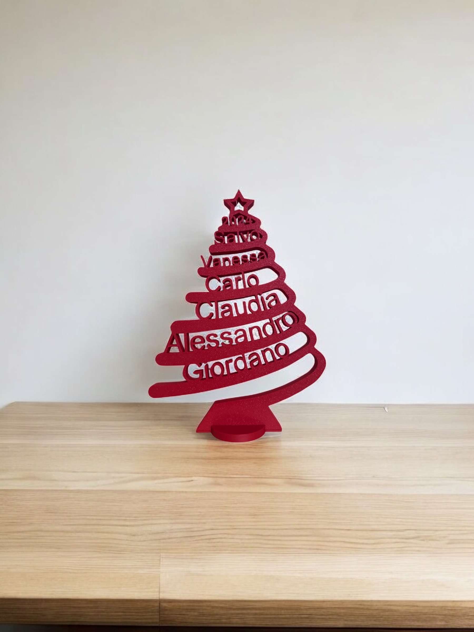 Albero di natale personalizzabile(Alto 29 cm) Max 6 nomi