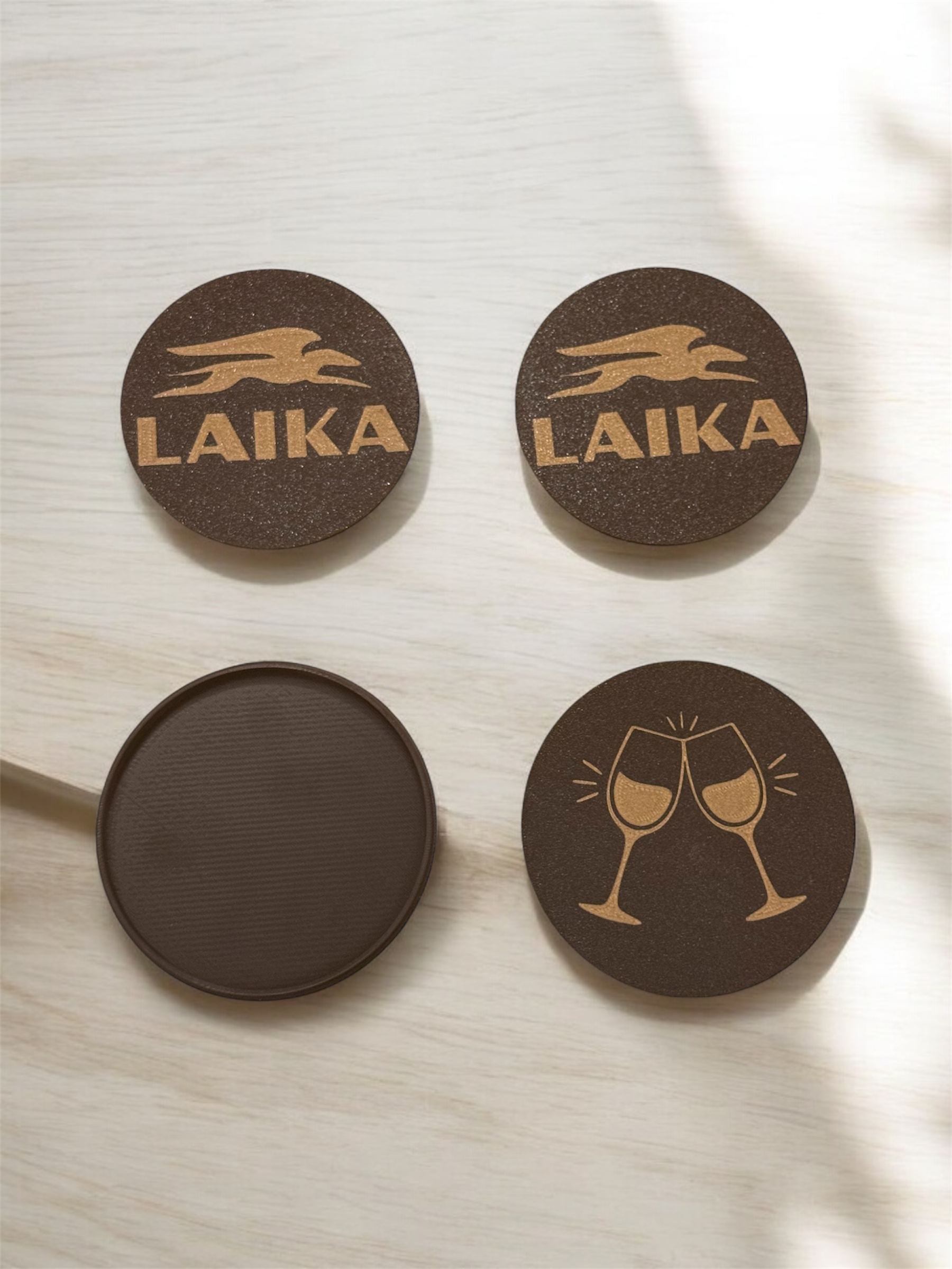 Poggia bicchieri personalizzato